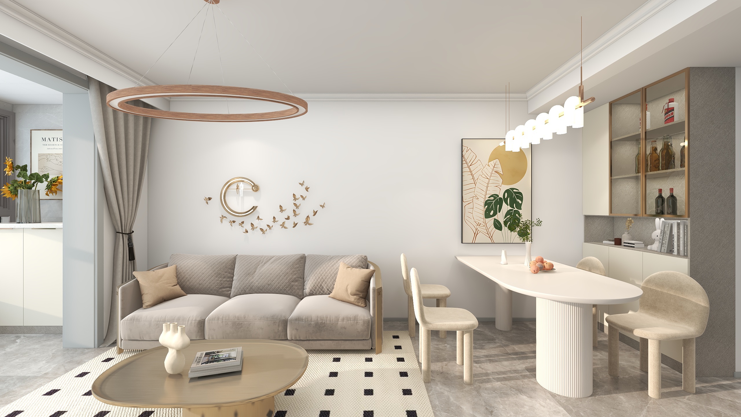 陈情85-阳光四季城86㎡3室-装修设计方案