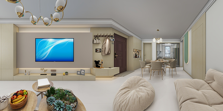 非衣先生-星河城130户型（原木风）-装修设计方案