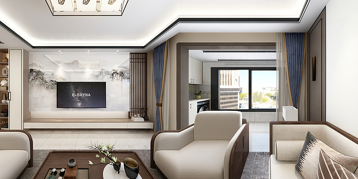 甘肃艺成装饰有限公司-城乡新居4-2-1002，王先生-装修设计方案