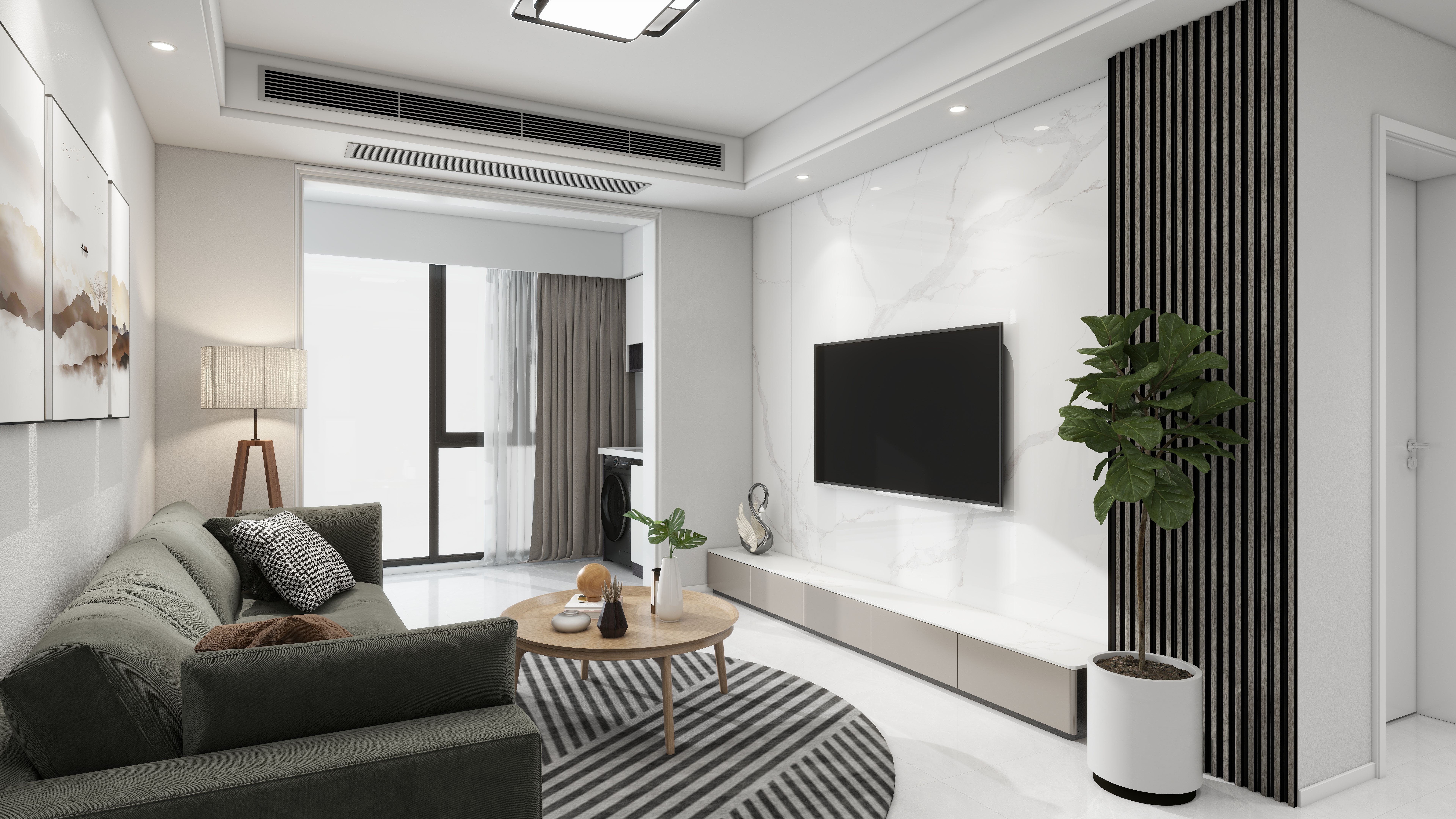 胡军xy-十堰龙港花园100平极简-装修设计方案