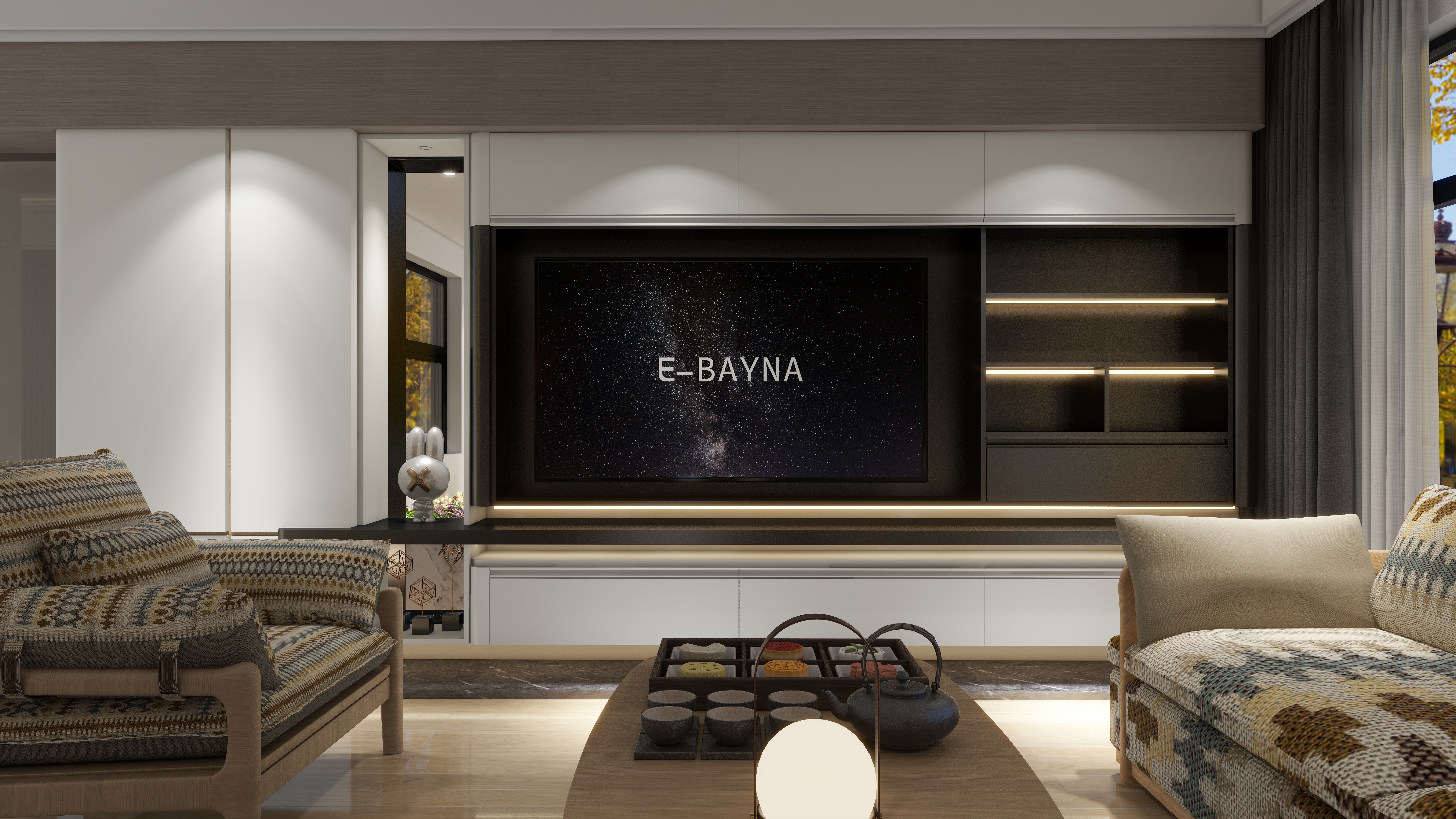 哈蜜瓜BoPo-90平现代混搭风-装修设计方案