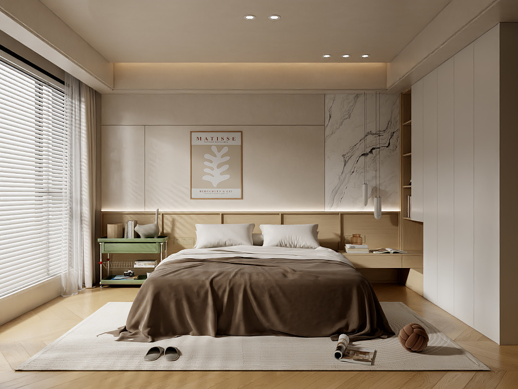 奕勋-7.24晚上直播浅色中古主卧-装修设计方案