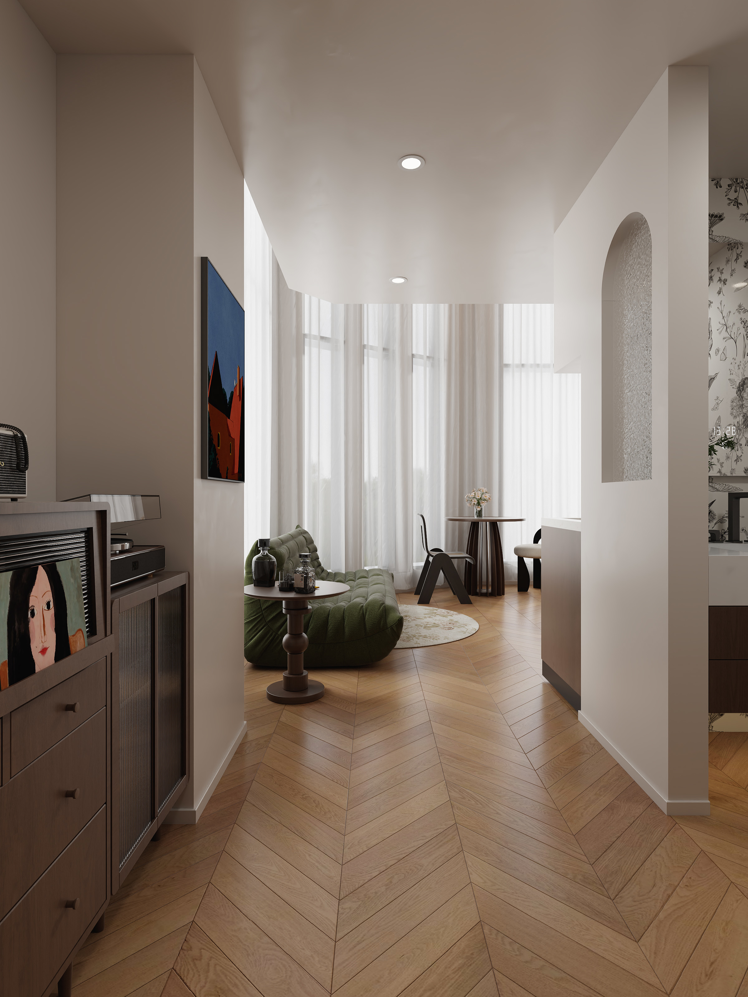 方源设计-中古风loft民宿设计-装修设计方案