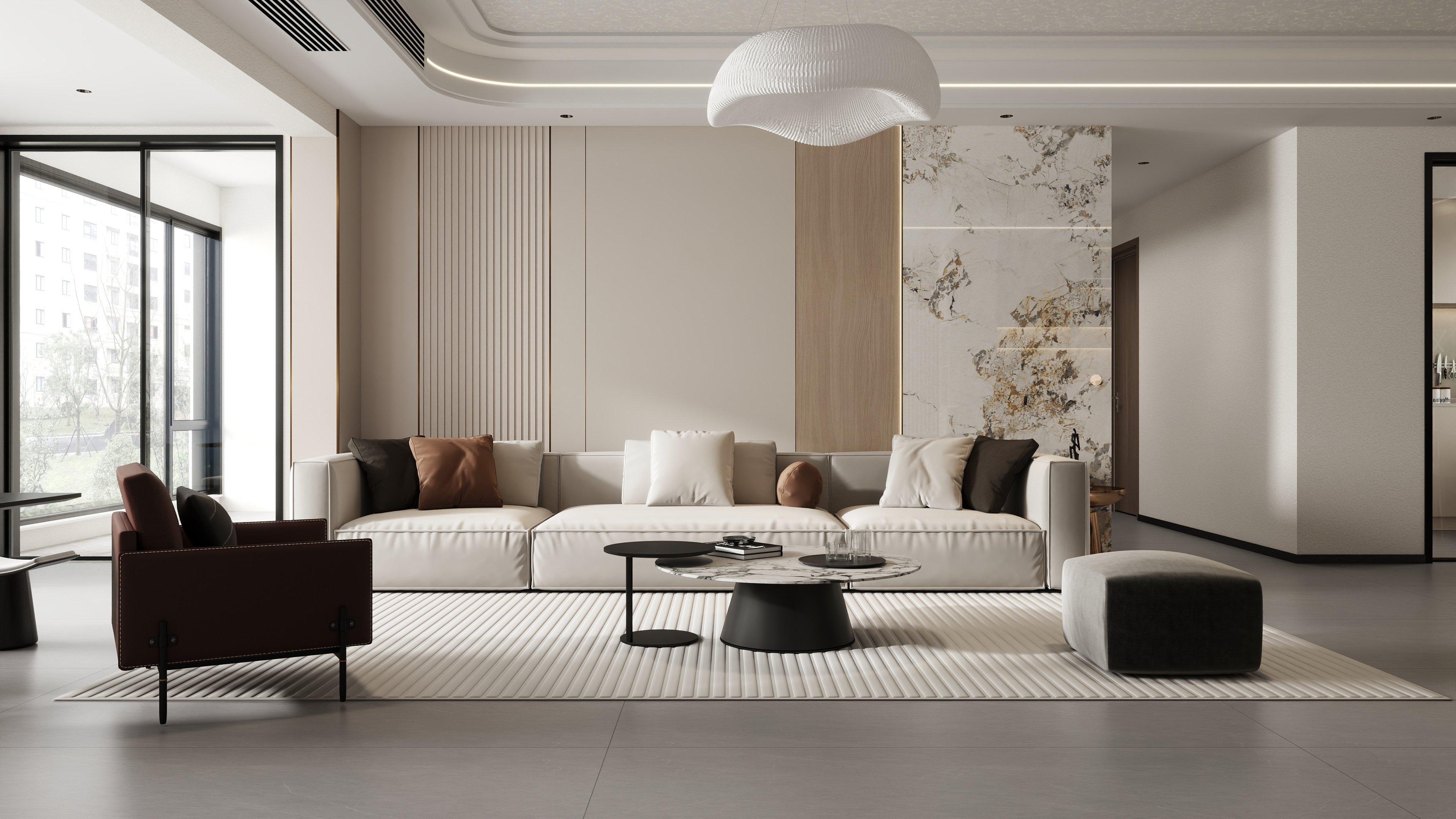 龙珠设计-现代风 小区房2厅5室-装修设计方案