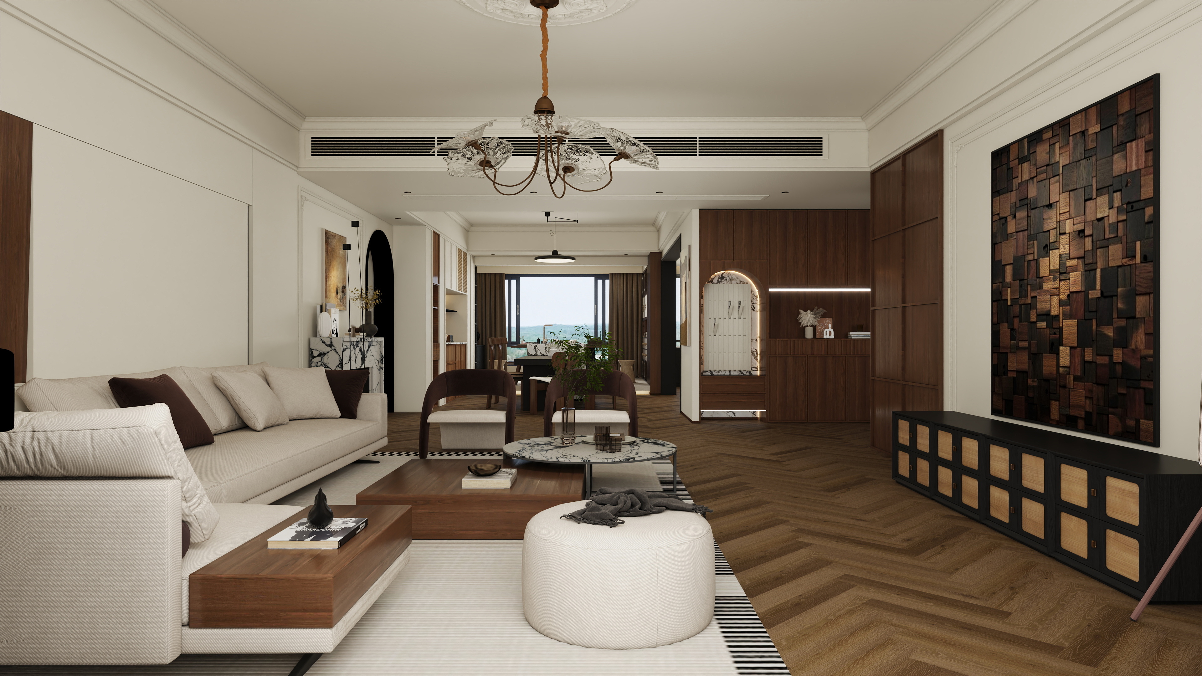 张煜强煜境设计-盛世名门279㎡6室装修效果图