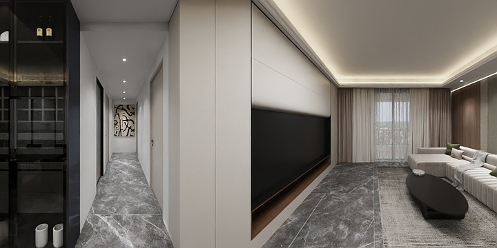 Designer阿陆-华洪明珠J户型-装修设计方案