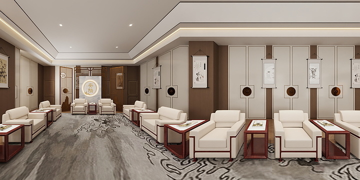 设计师-阿凯-高铁站VIP室平面图-装修设计方案