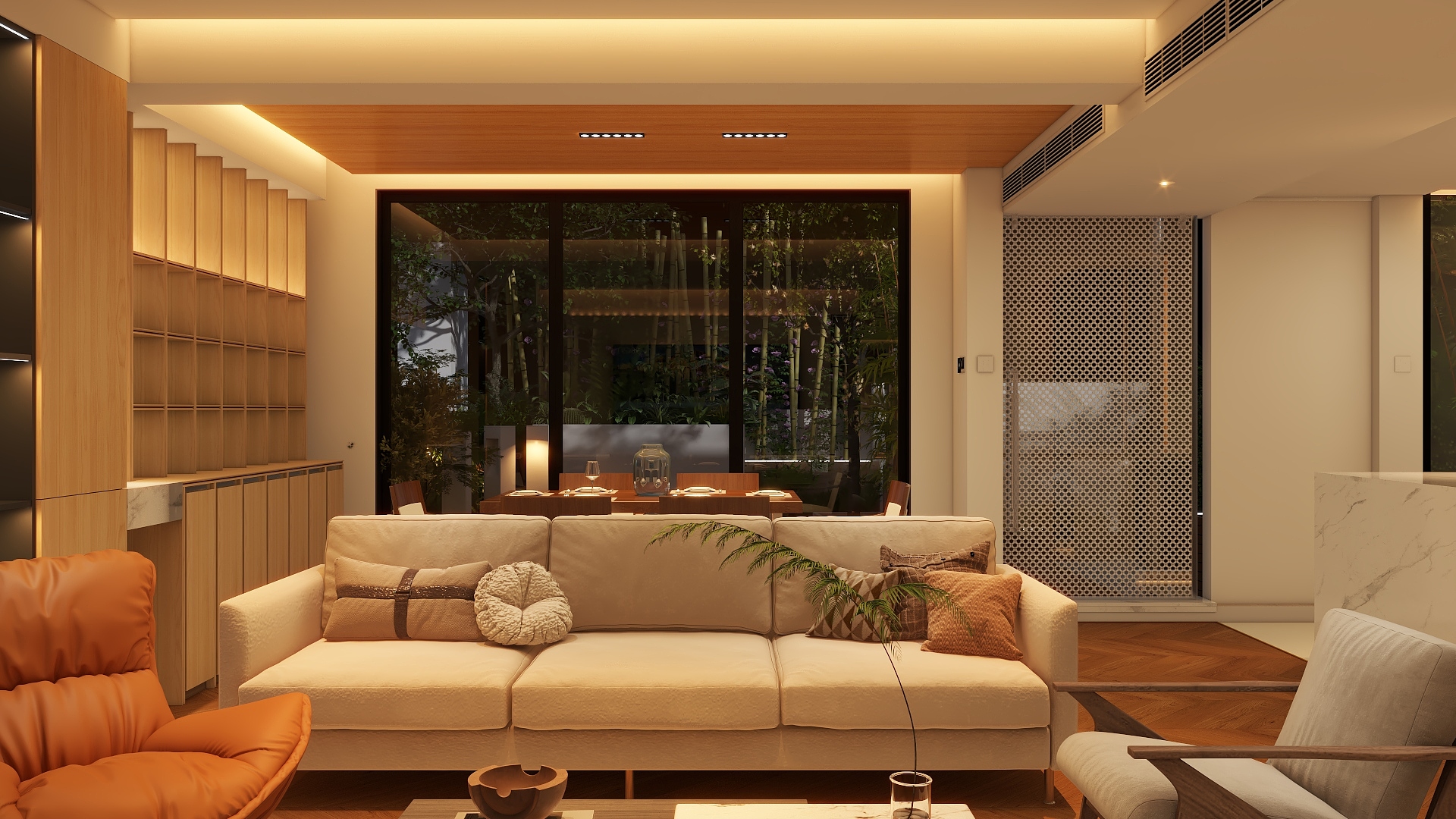 hansor-145平现代风4居平层-装修设计方案