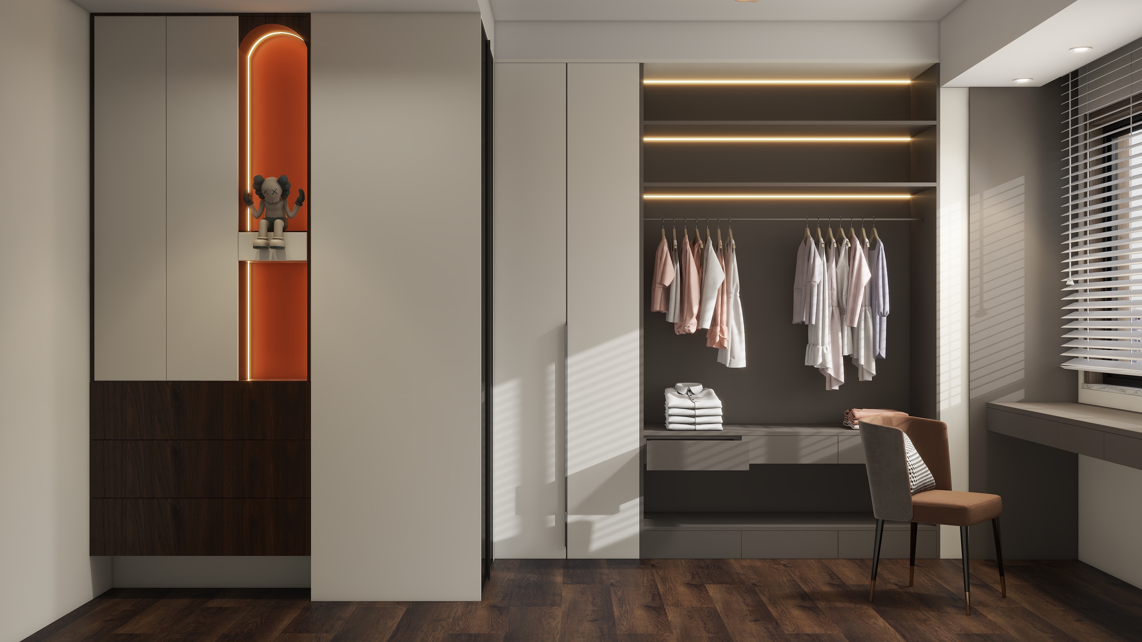 设计师珂源-万科云城侘寂153㎡4室装修效果图