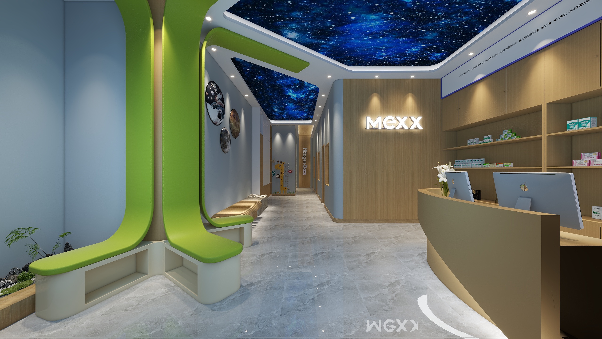 墨指山人-儿科诊所2.0-装修设计方案