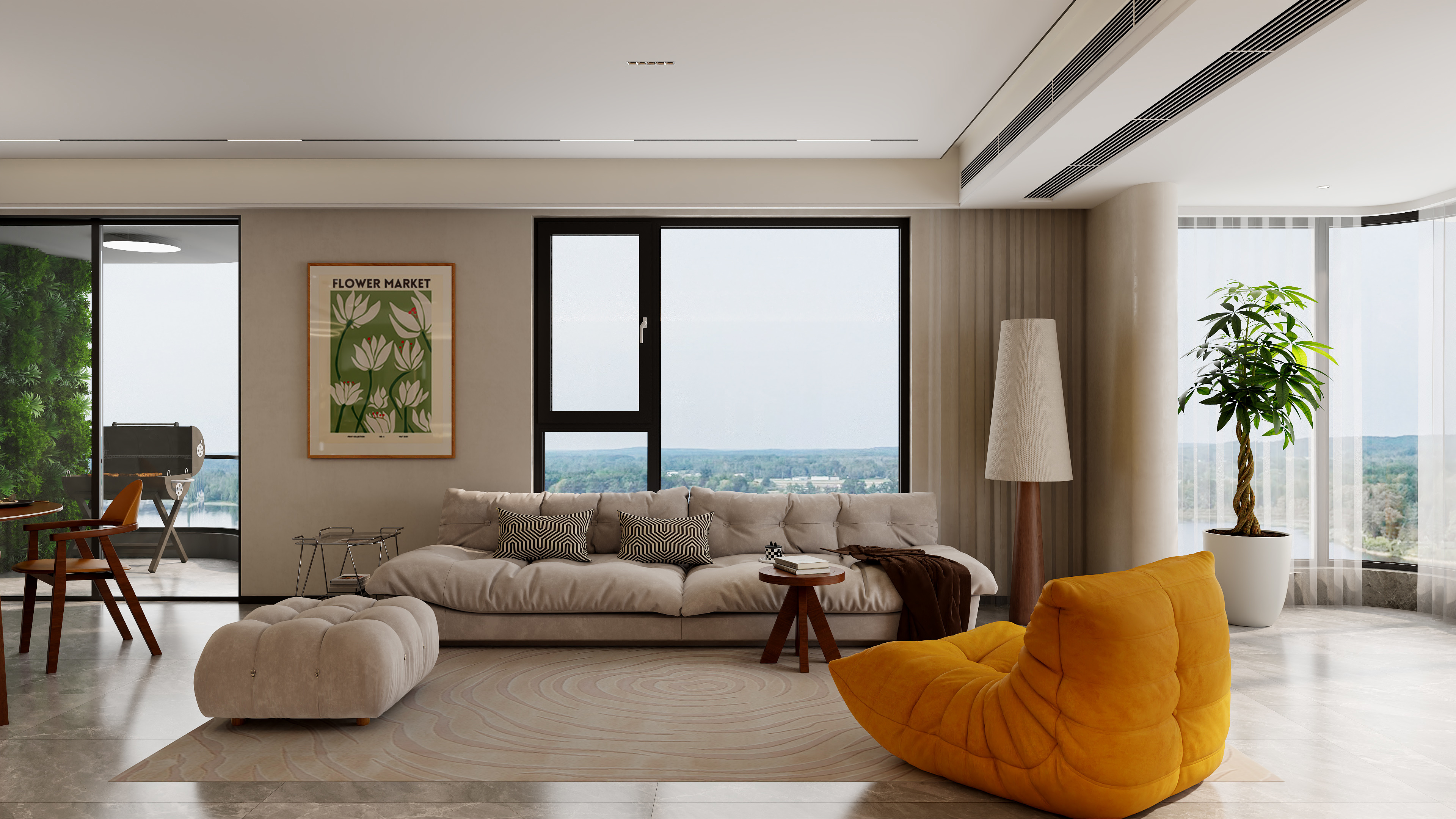 至简名设一钱春-169平现代简约三居室【春】装修效果图