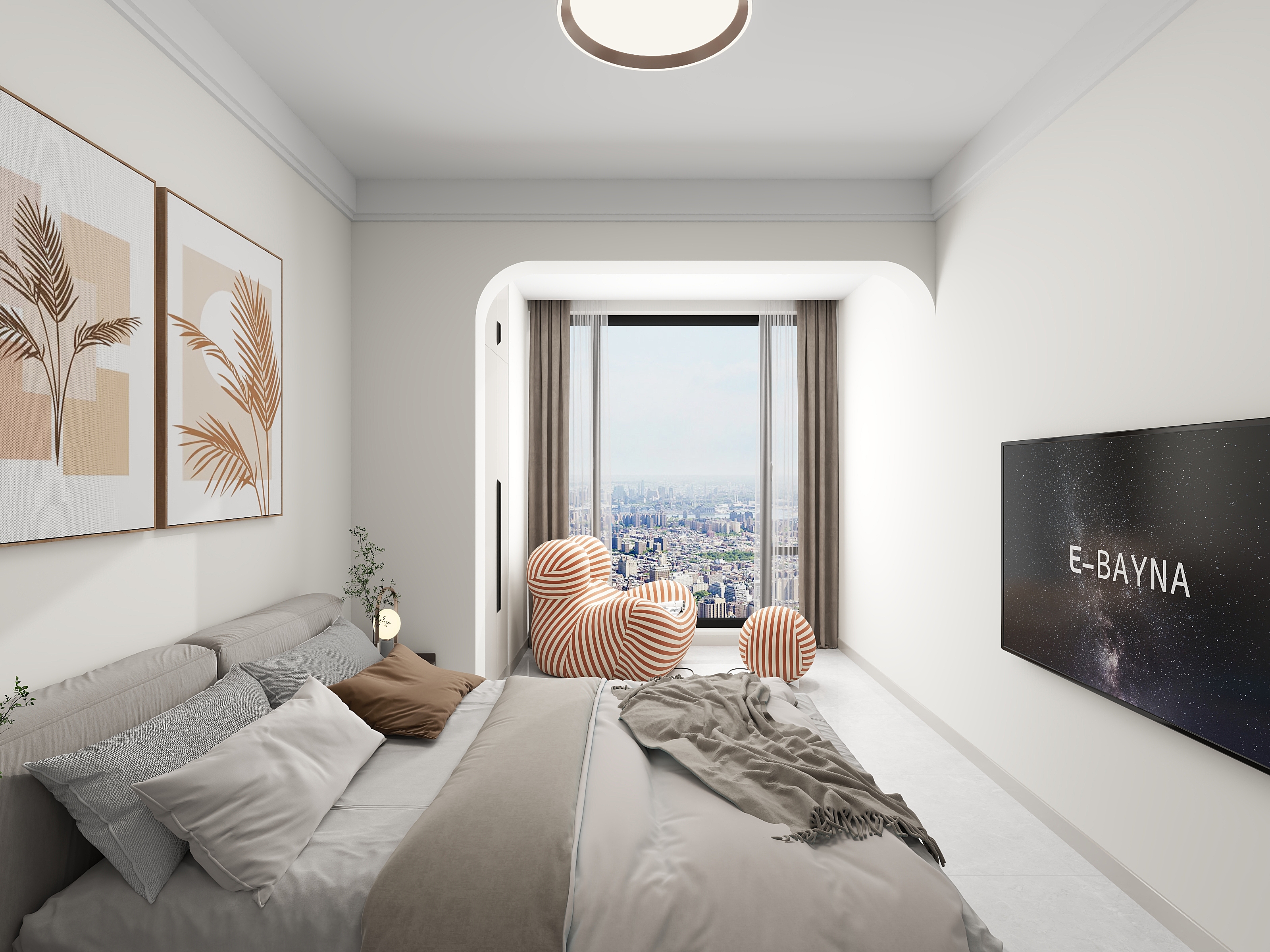 邵威设计-112㎡3室建业山水湖城-装修设计方案