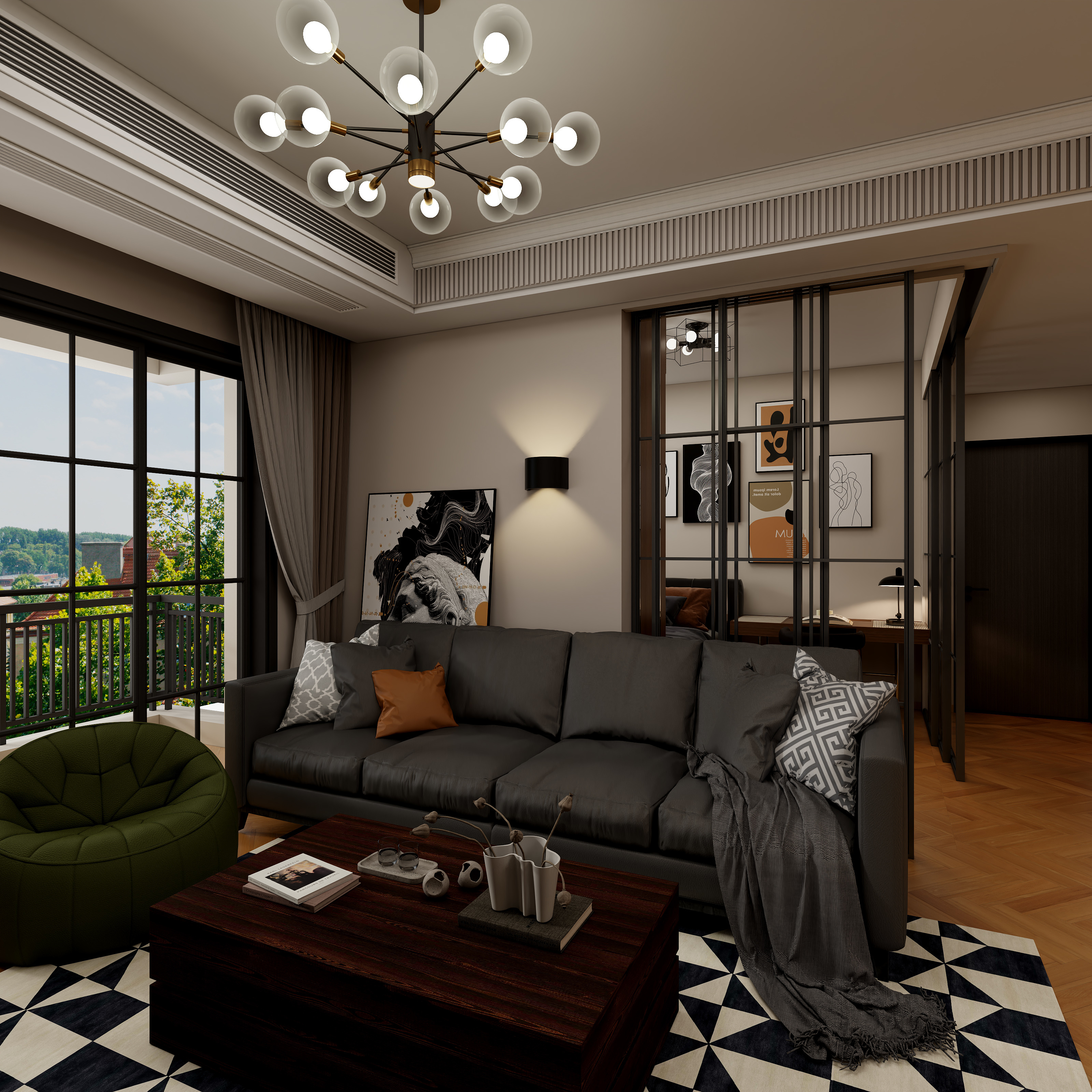 平台设计师-十一-95㎡2室-装修设计方案