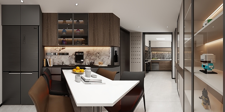 A室内设计全景-财源居A6号楼2603-装修设计方案