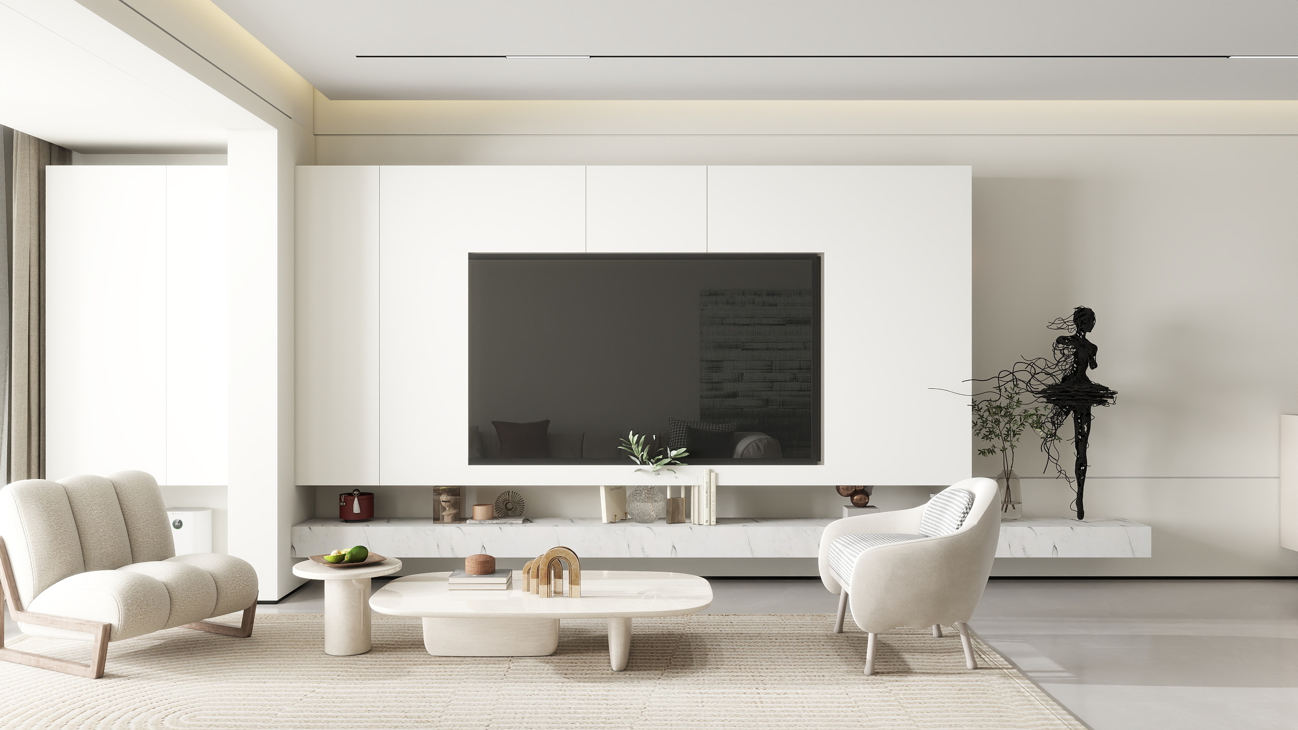 沫宁设计-超强大厦121㎡3室-装修设计方案