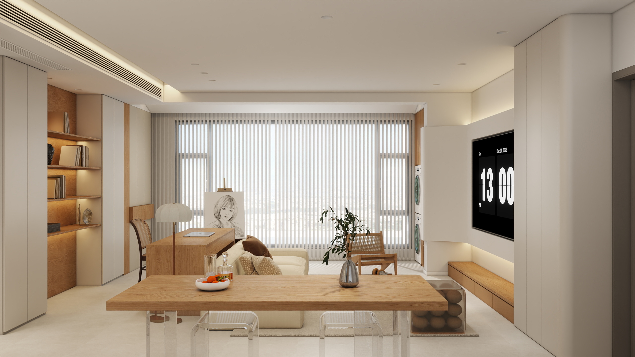 观花漫步至扬州-优步学府   109  原木风-装修设计方案