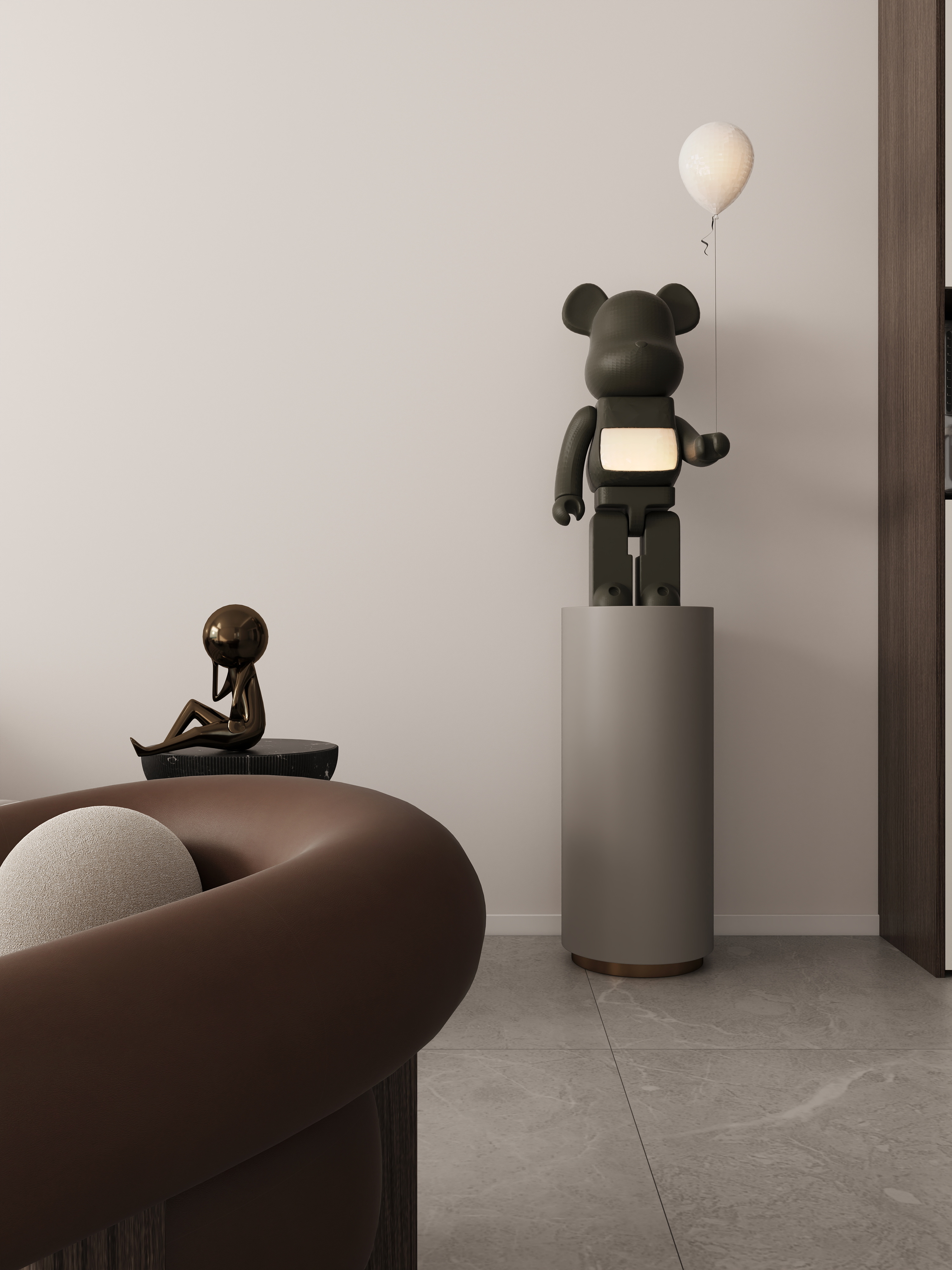 绘图-1-现代简约98㎡3室装修效果图