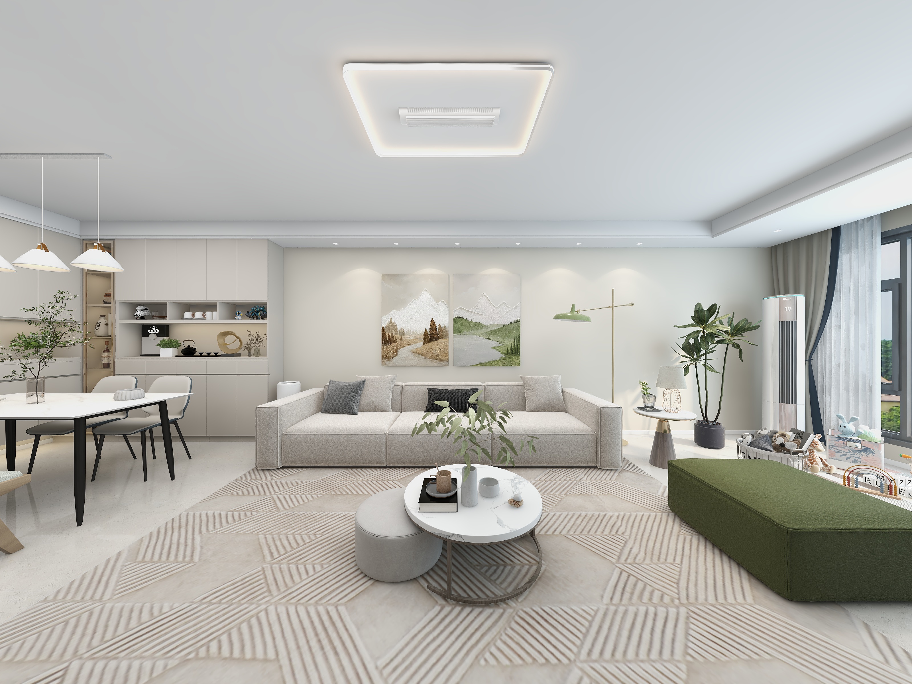 口口先森-秦基澜城80㎡2室-装修设计方案