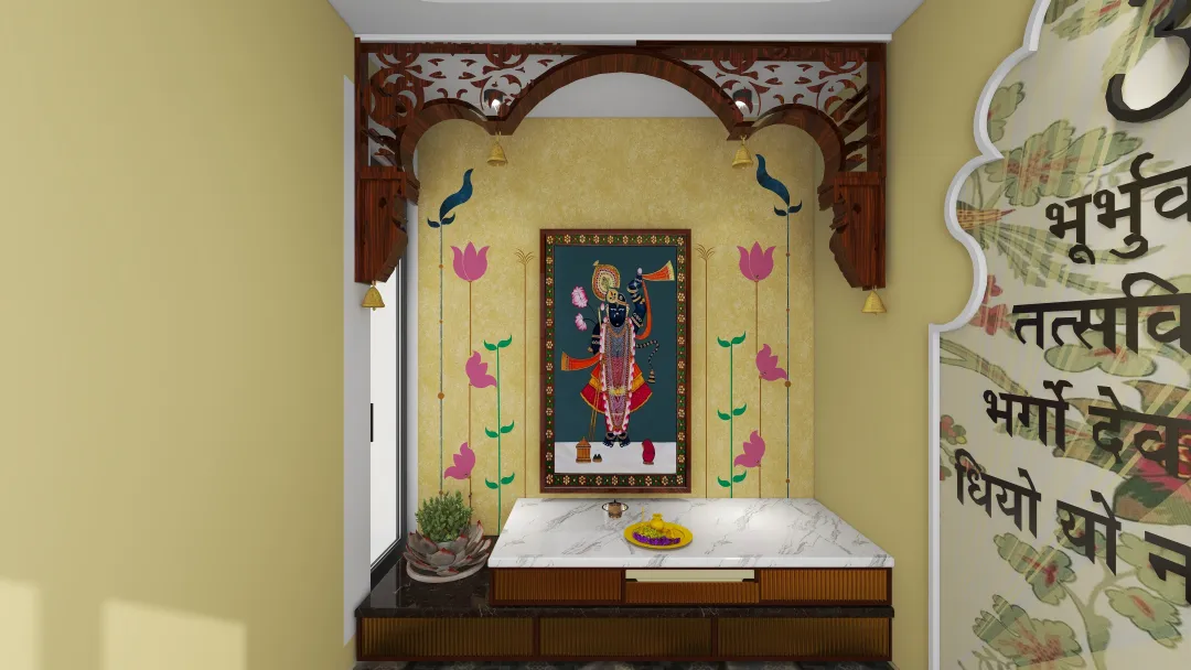 NoormArcInterioR的装修设计方案:POOJA ROOM DESIGN 