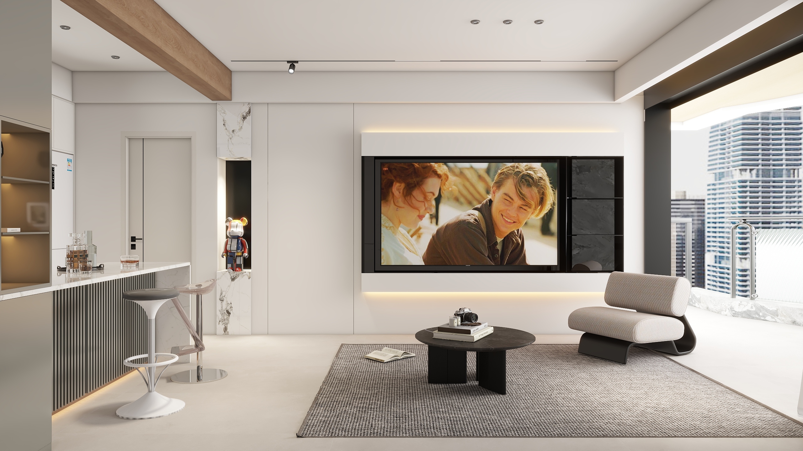 程赛作品-自建房100m²2室2厅-现代简约风-装修设计方案