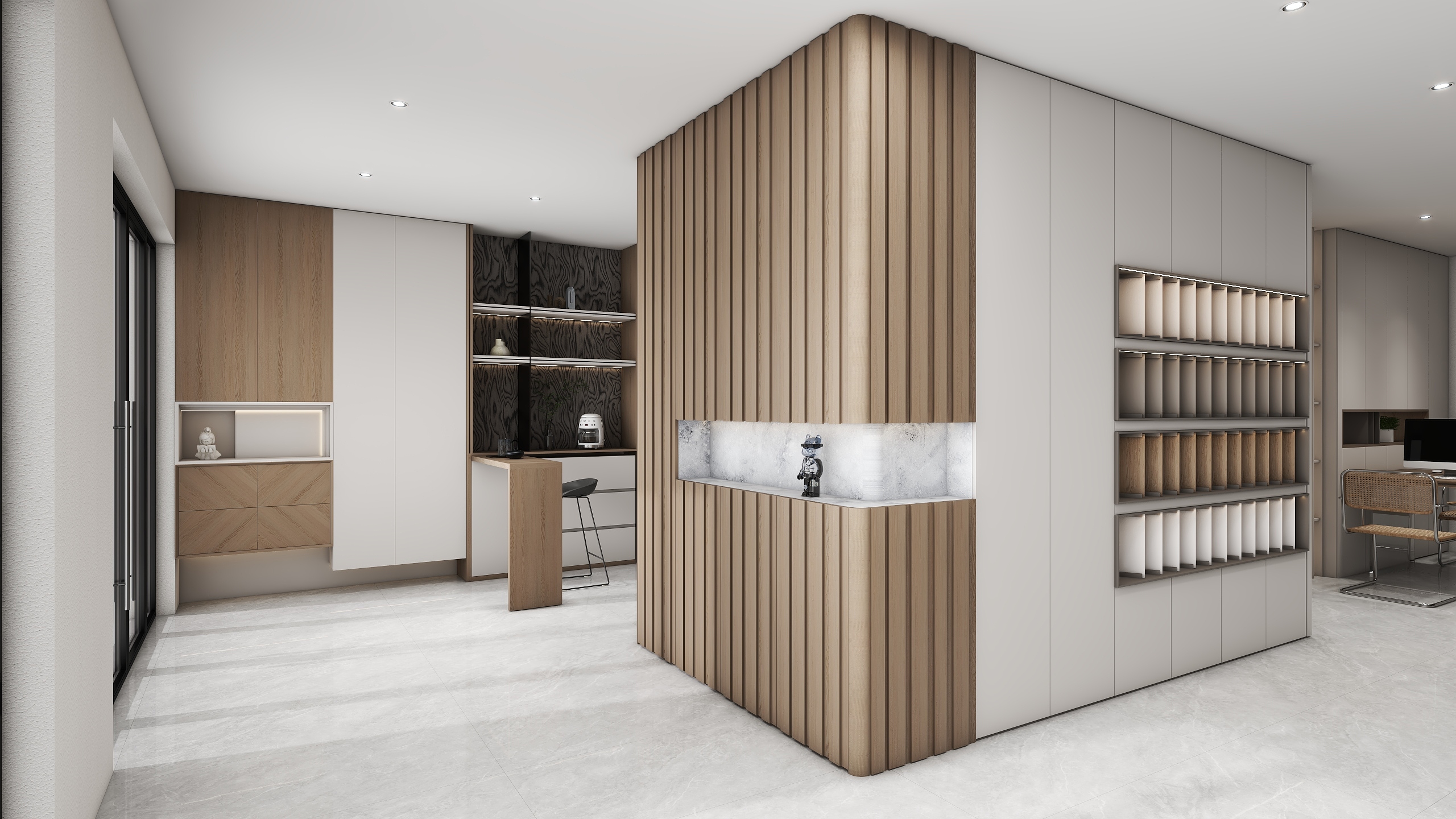 ONE丨DESIGN丨刘辰尧-70㎡定制小展厅-装修设计方案