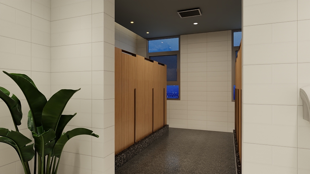 设计源于生活-微风在创作-公共卫生间女卫-装修设计方案