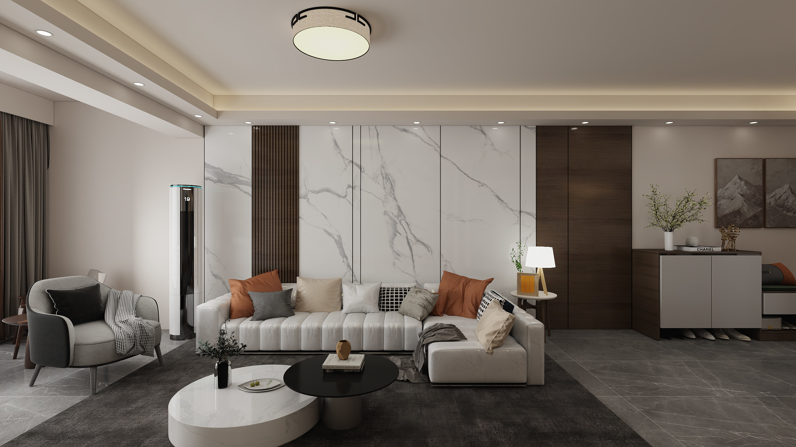 刘振宇slime-现代简约101㎡3室-装修设计方案