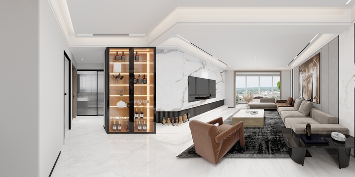 上海璟上建筑装饰设计-万科.翡翠滨江-装修设计方案