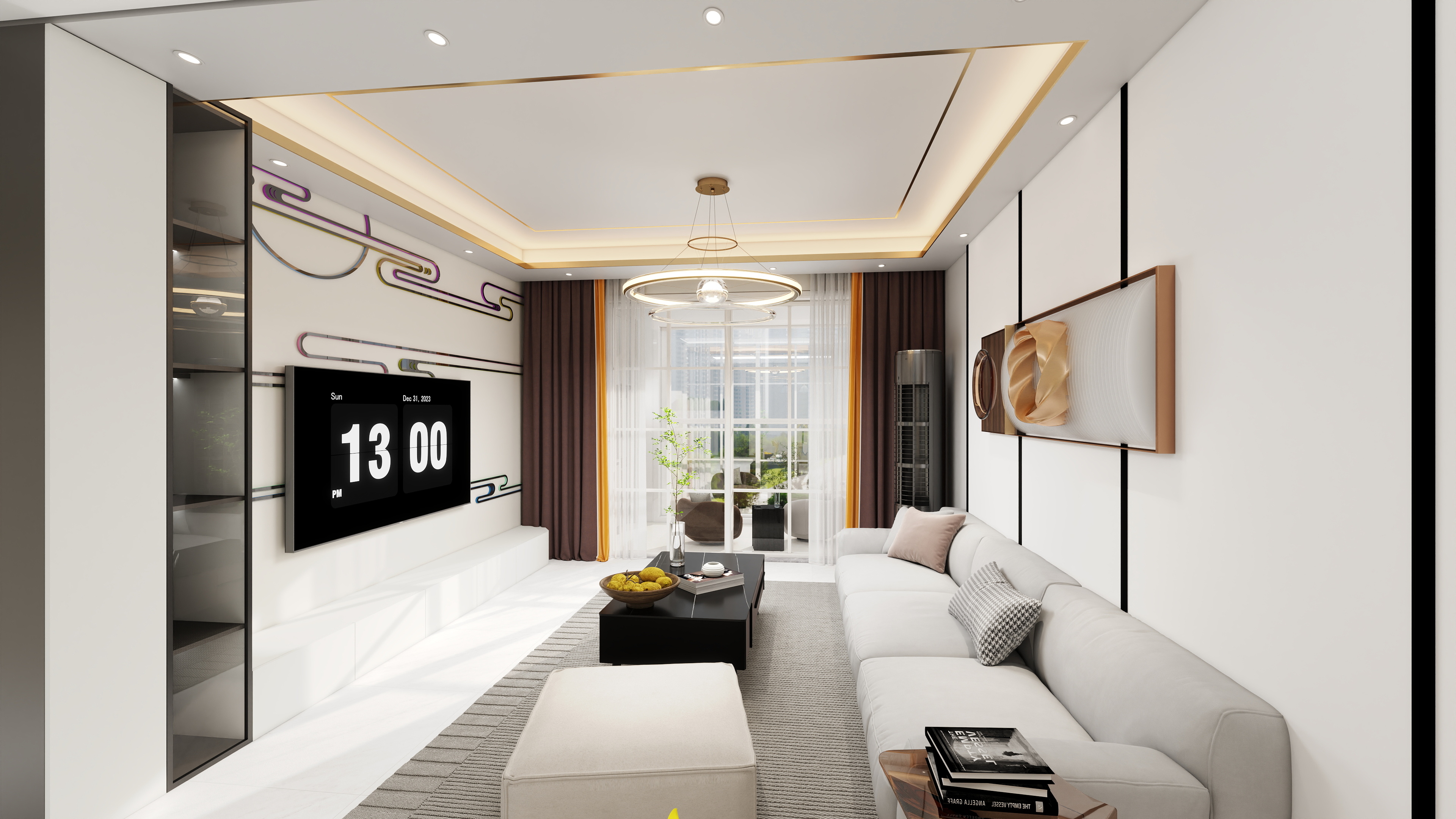 室内设计师张鱼哥-深业华府97㎡装修效果图