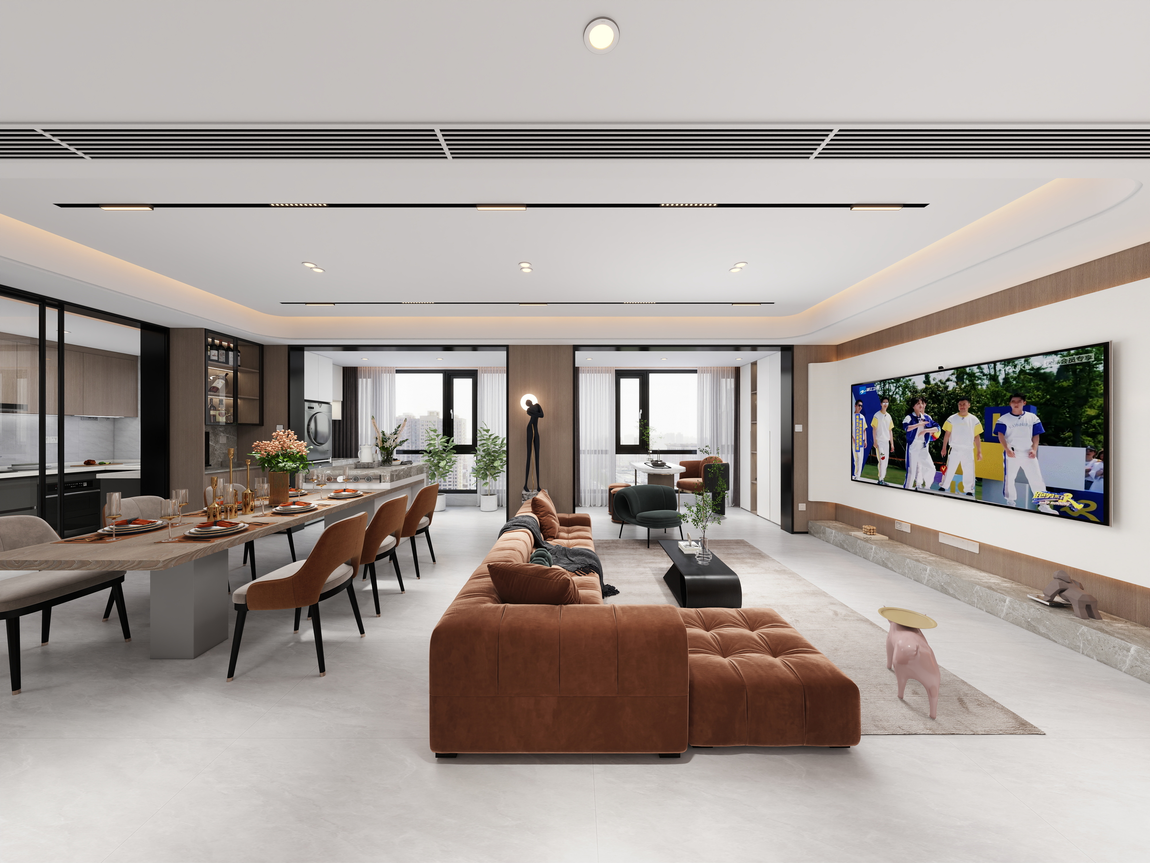 艺禾设计-万科广场天誉二期147㎡4室-装修设计方案