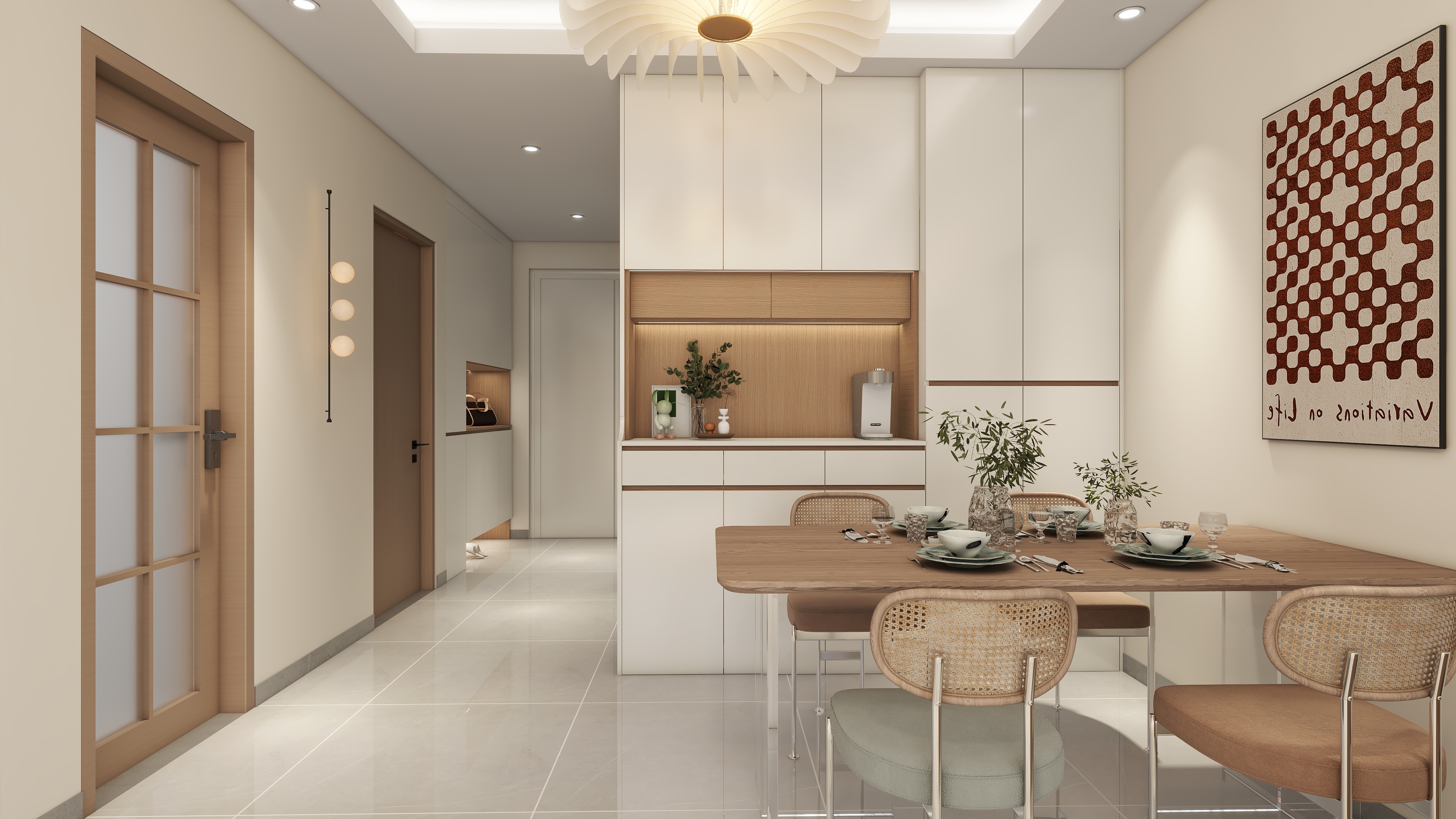 设计师言色-86平米两居室奶油原木风装修效果图