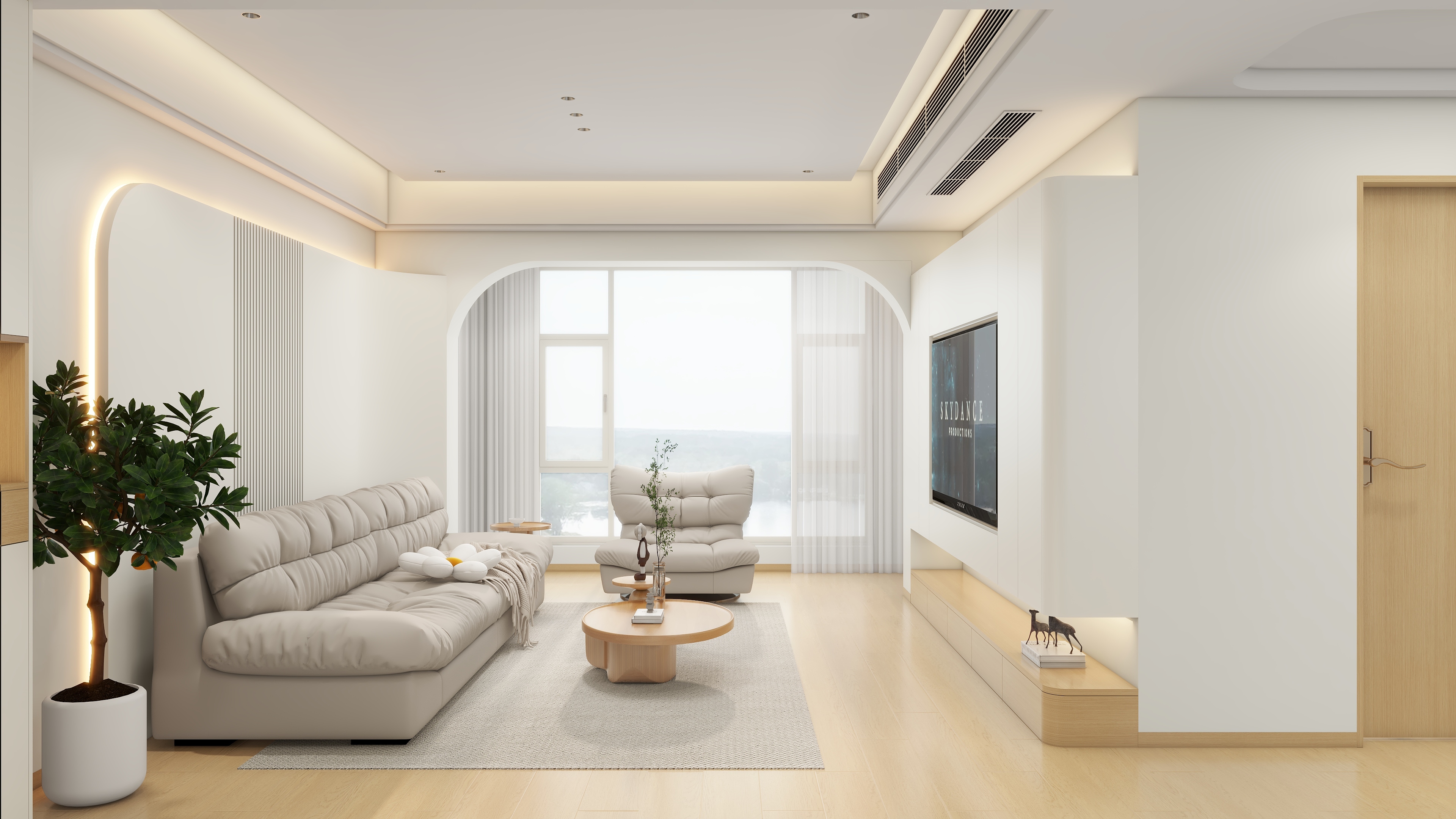 杨勇师兄-桂花糖-双拼装修效果图