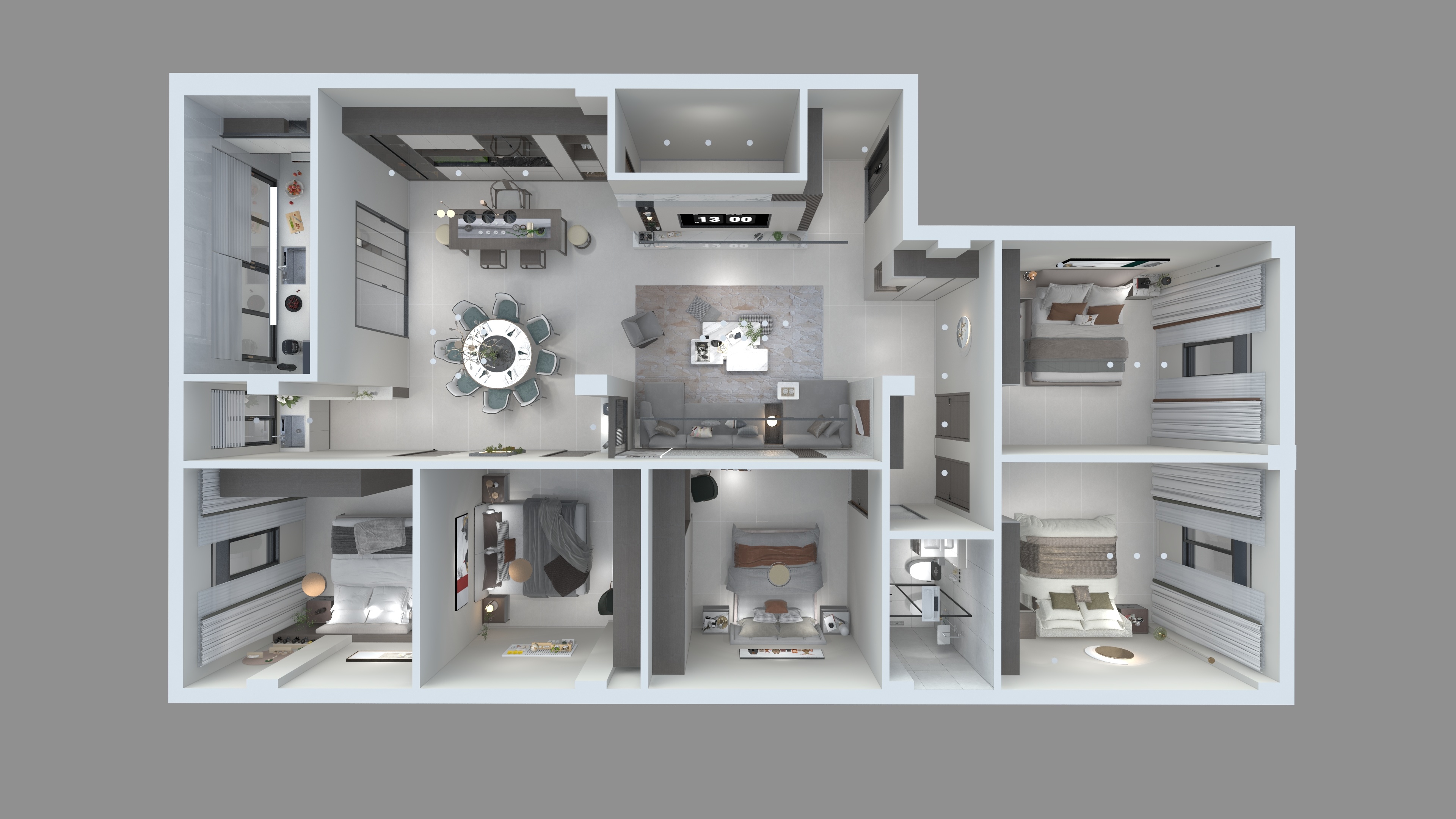 赣州景奕设计-安远-天心自建房-装修设计方案