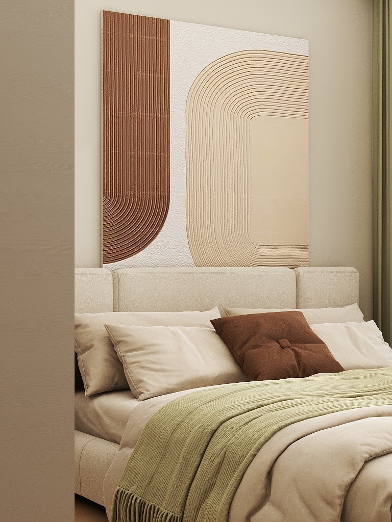 壹诺设计工作室-122㎡4室-原木风装修效果图