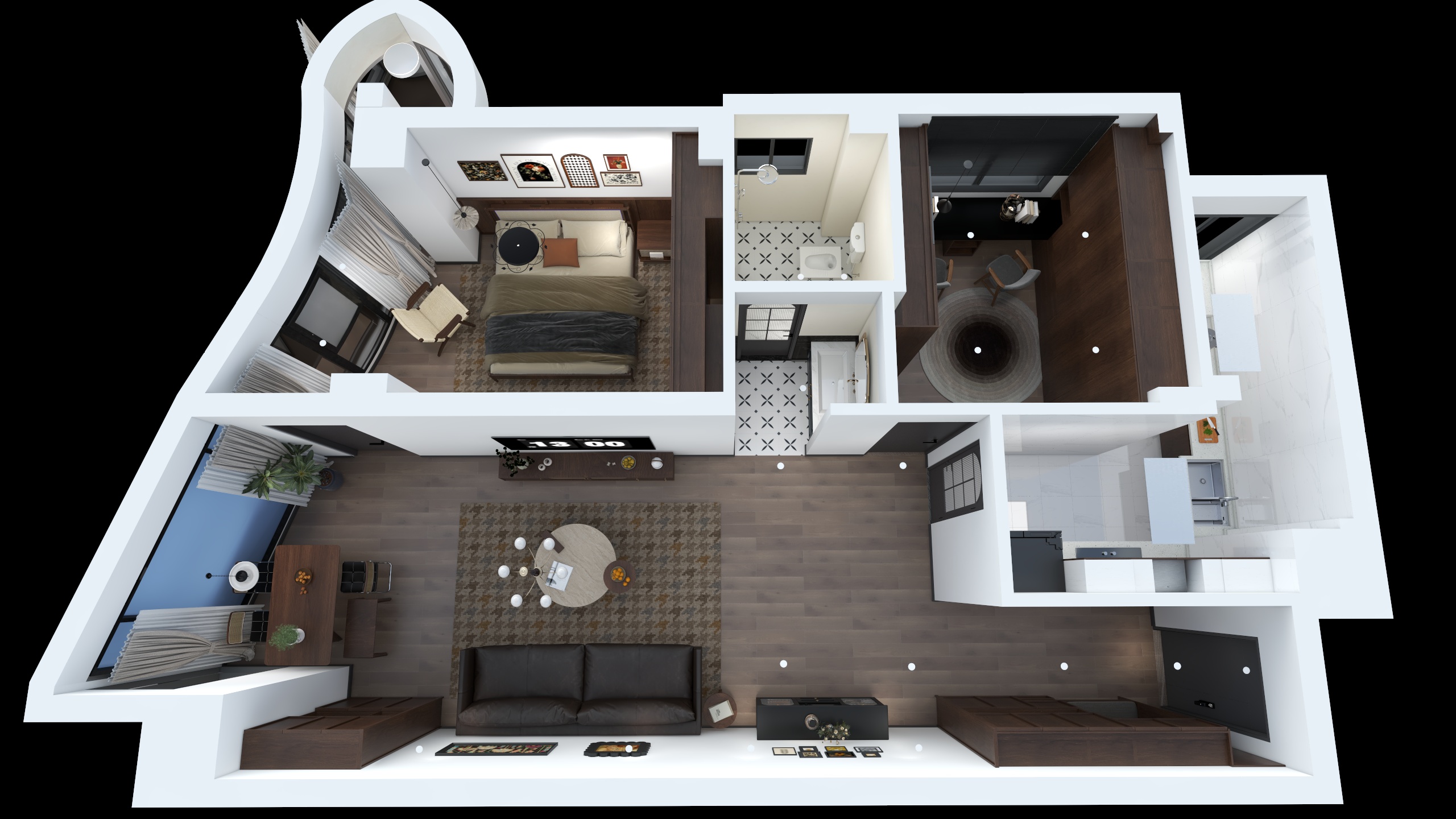 里设私宅设计中心-邛海壹号张姐雅居-装修设计方案