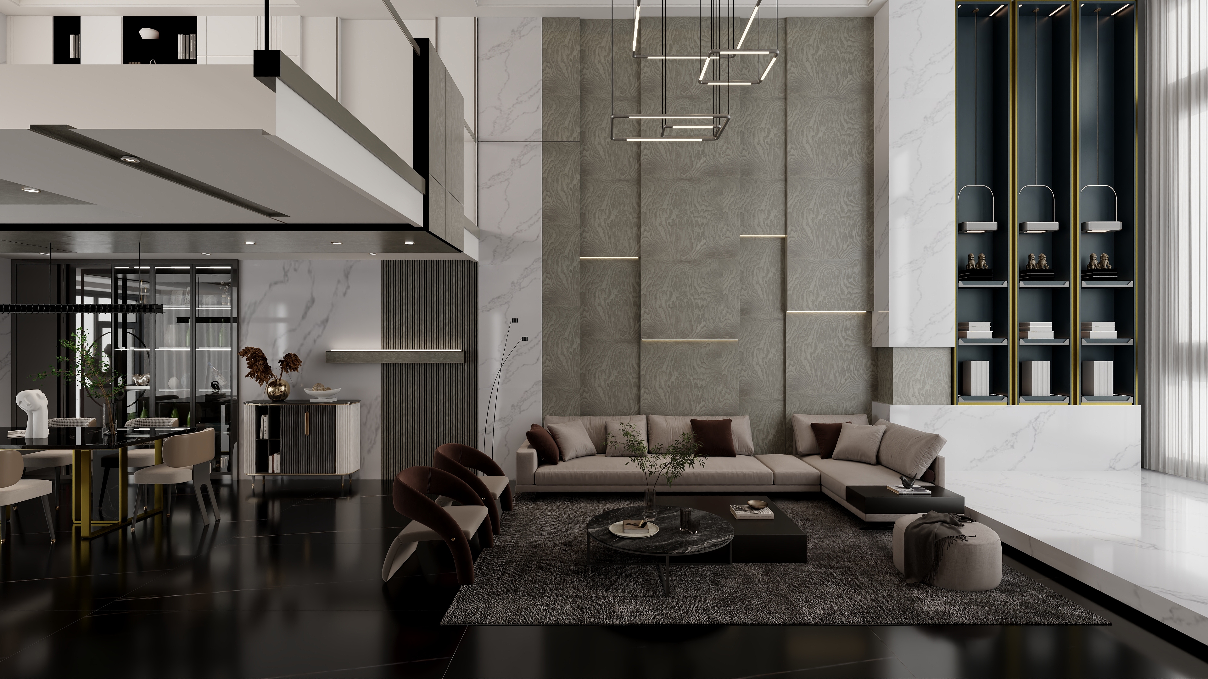 王志熔-云里别墅—灰调现代-装修设计方案