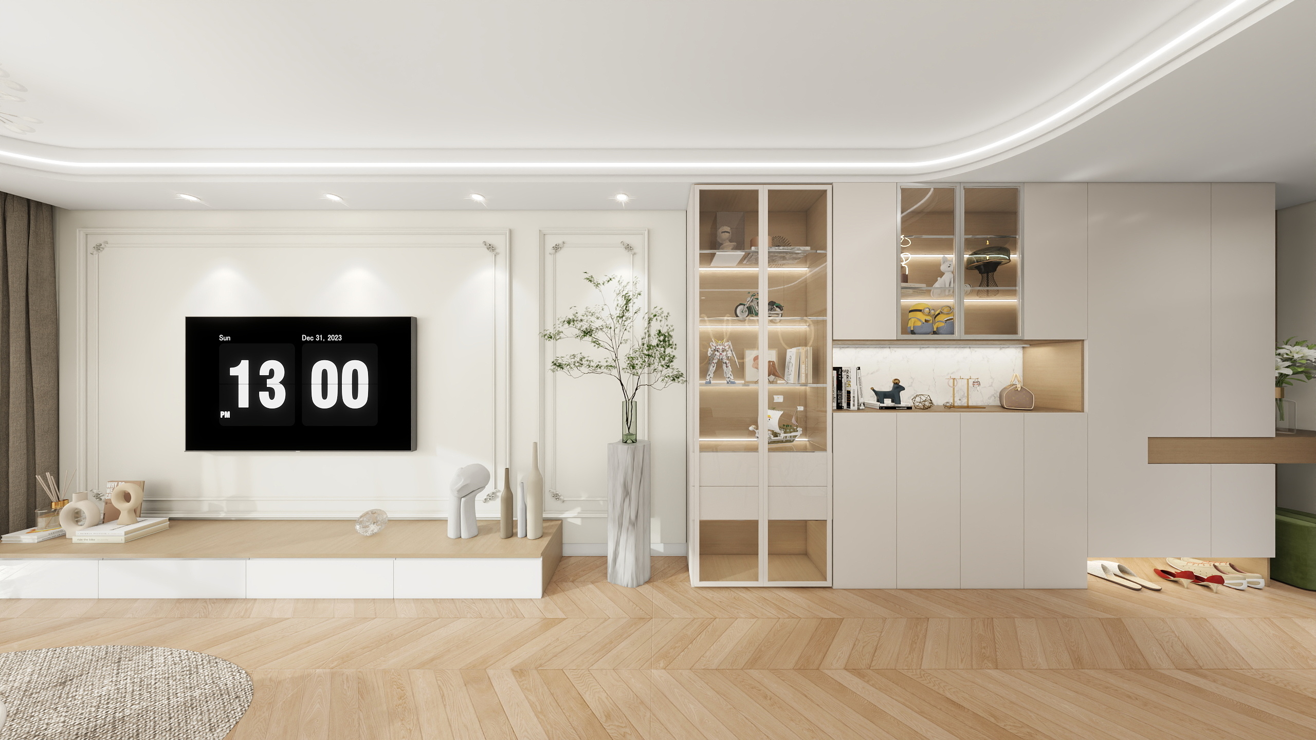 肆号花店-江景城102法式奶油-装修设计方案