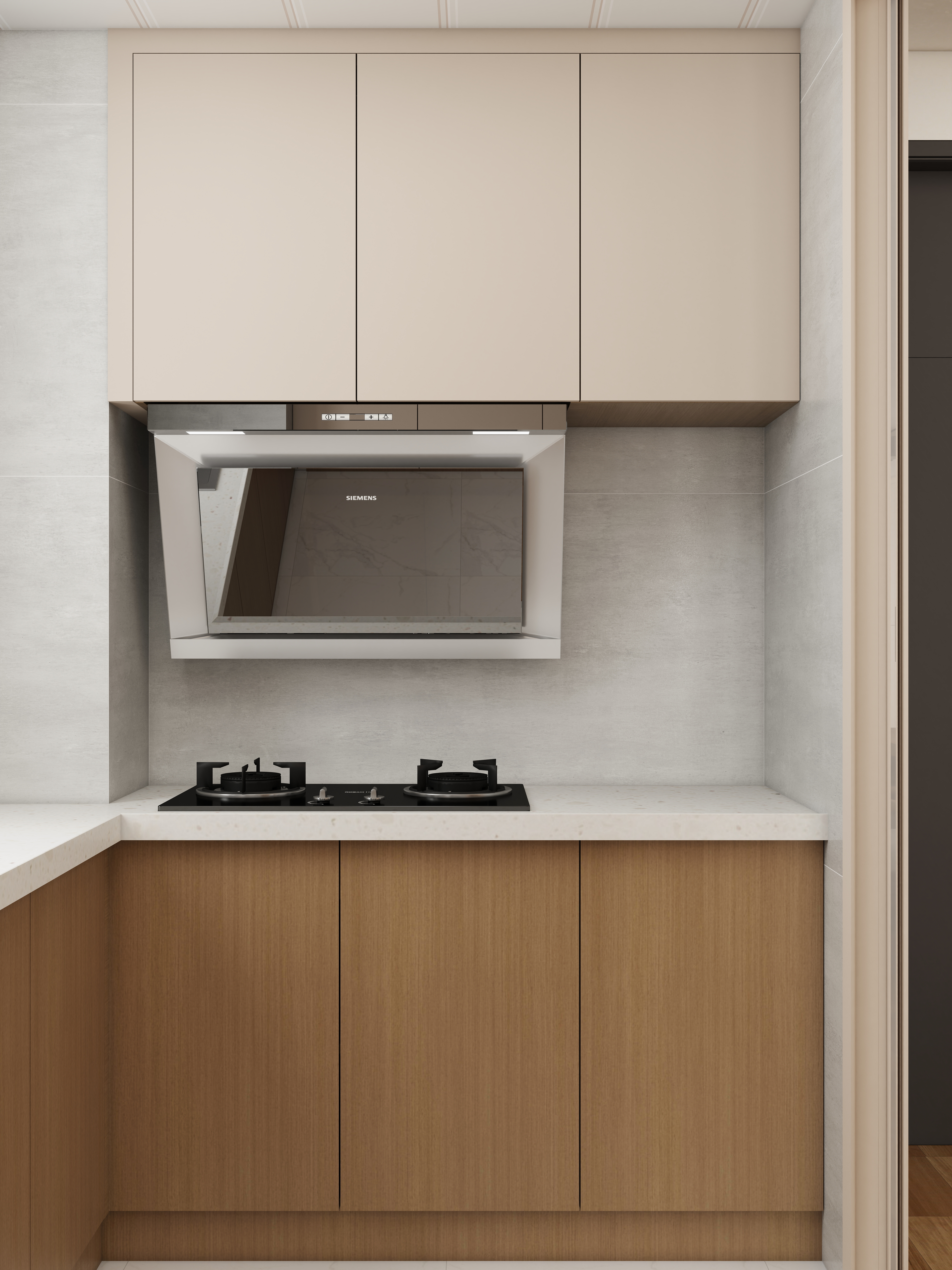 壹诺设计工作室-日式风一层厨房装修效果图第1张