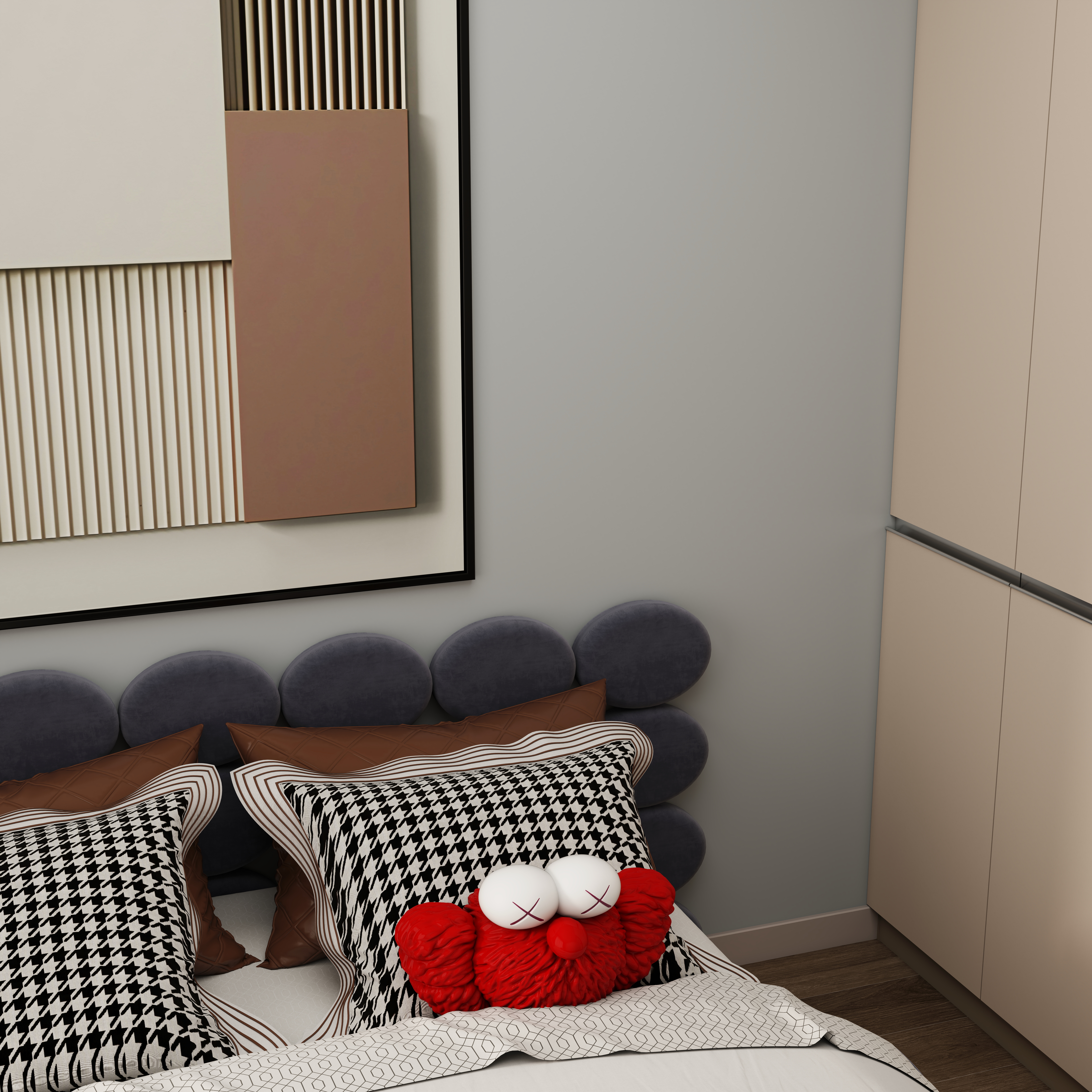 壹诺设计工作室-105㎡3室-现代简约 装修效果图