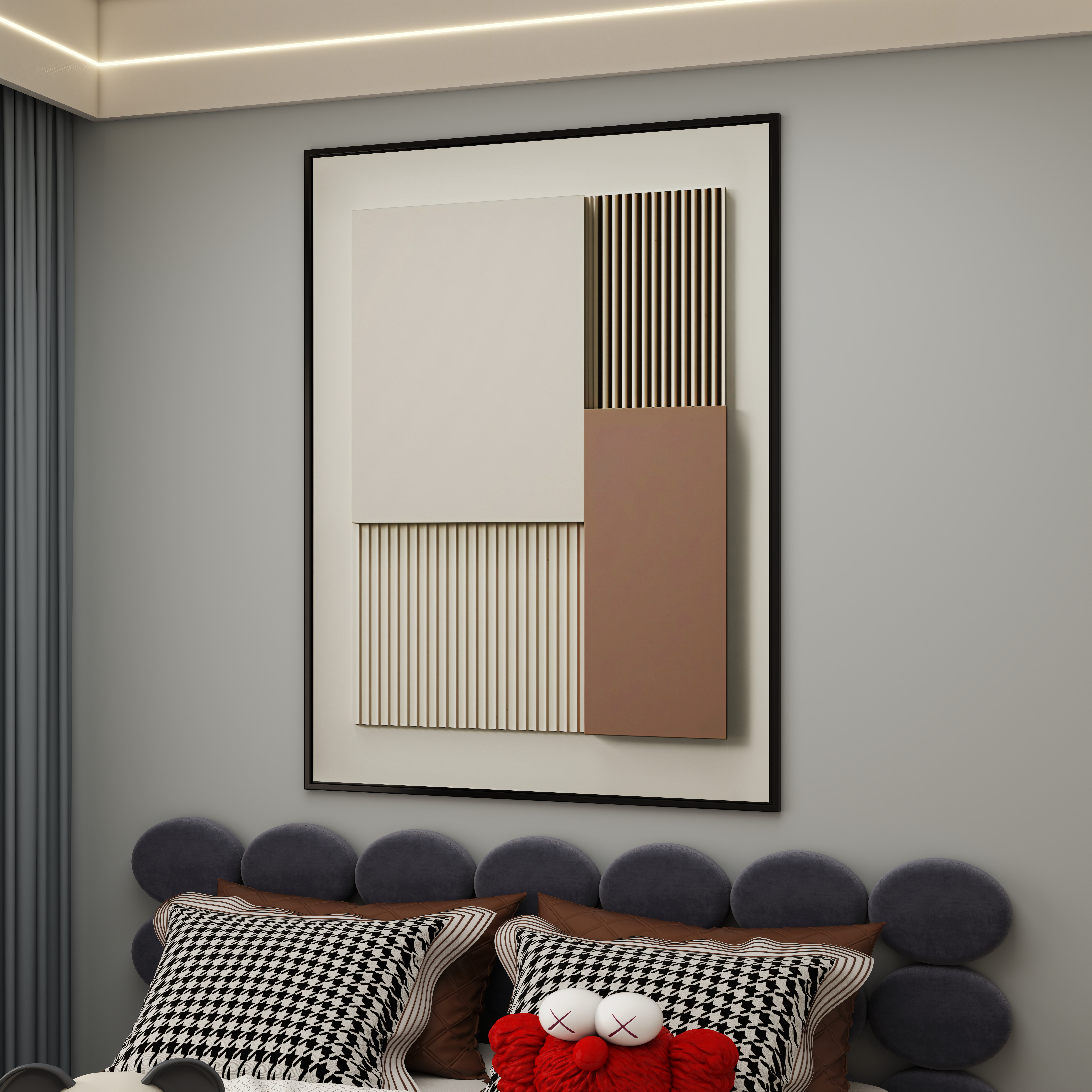 壹诺设计工作室-108㎡3室-现代简约 装修效果图