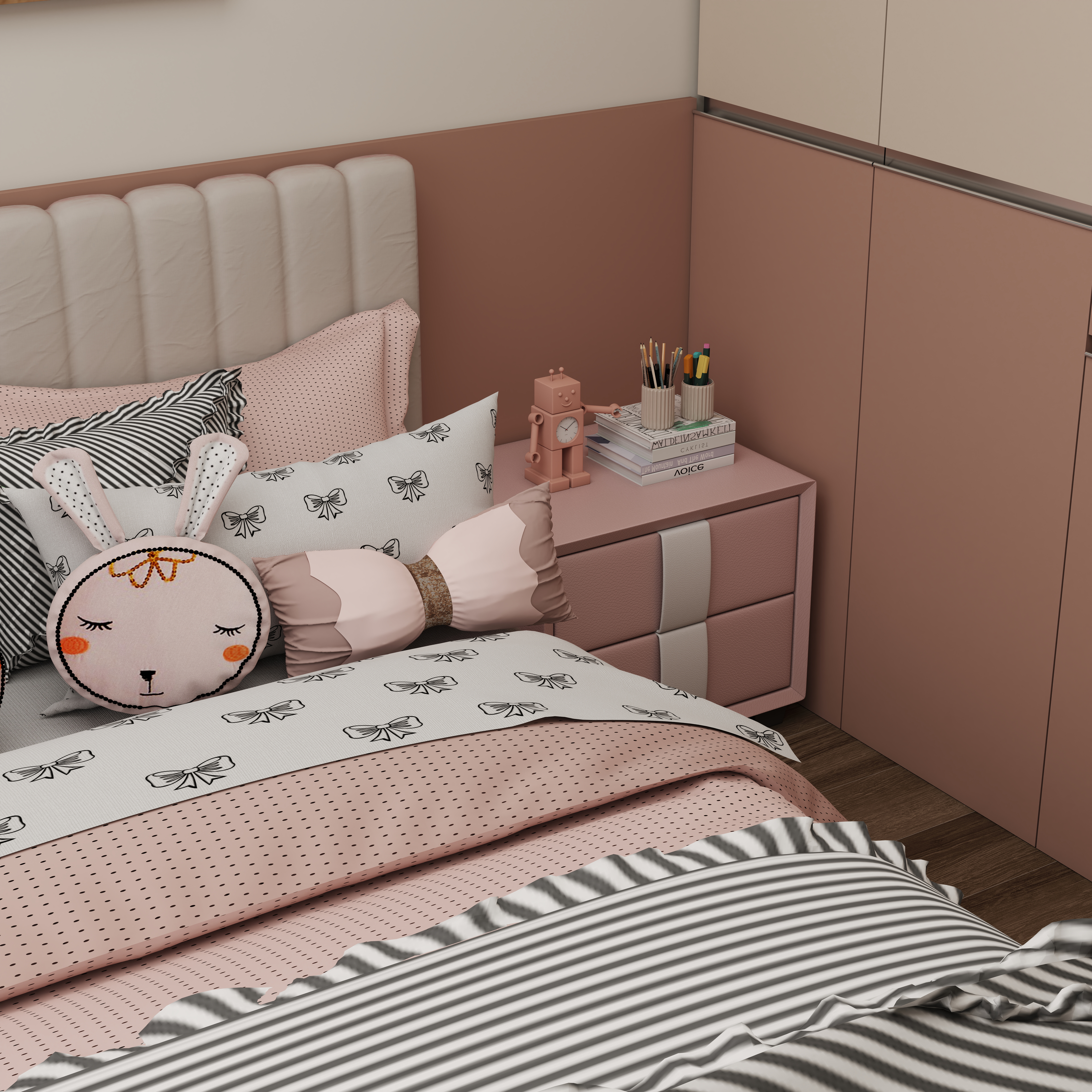 壹诺设计工作室-105㎡3室-现代简约装修效果图