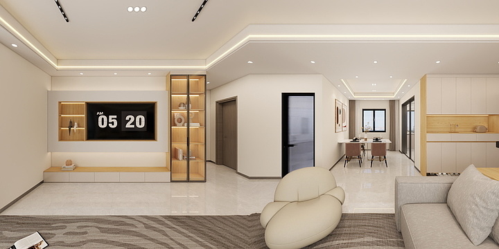 戮力同心JPuW-125㎡3室-装修设计方案