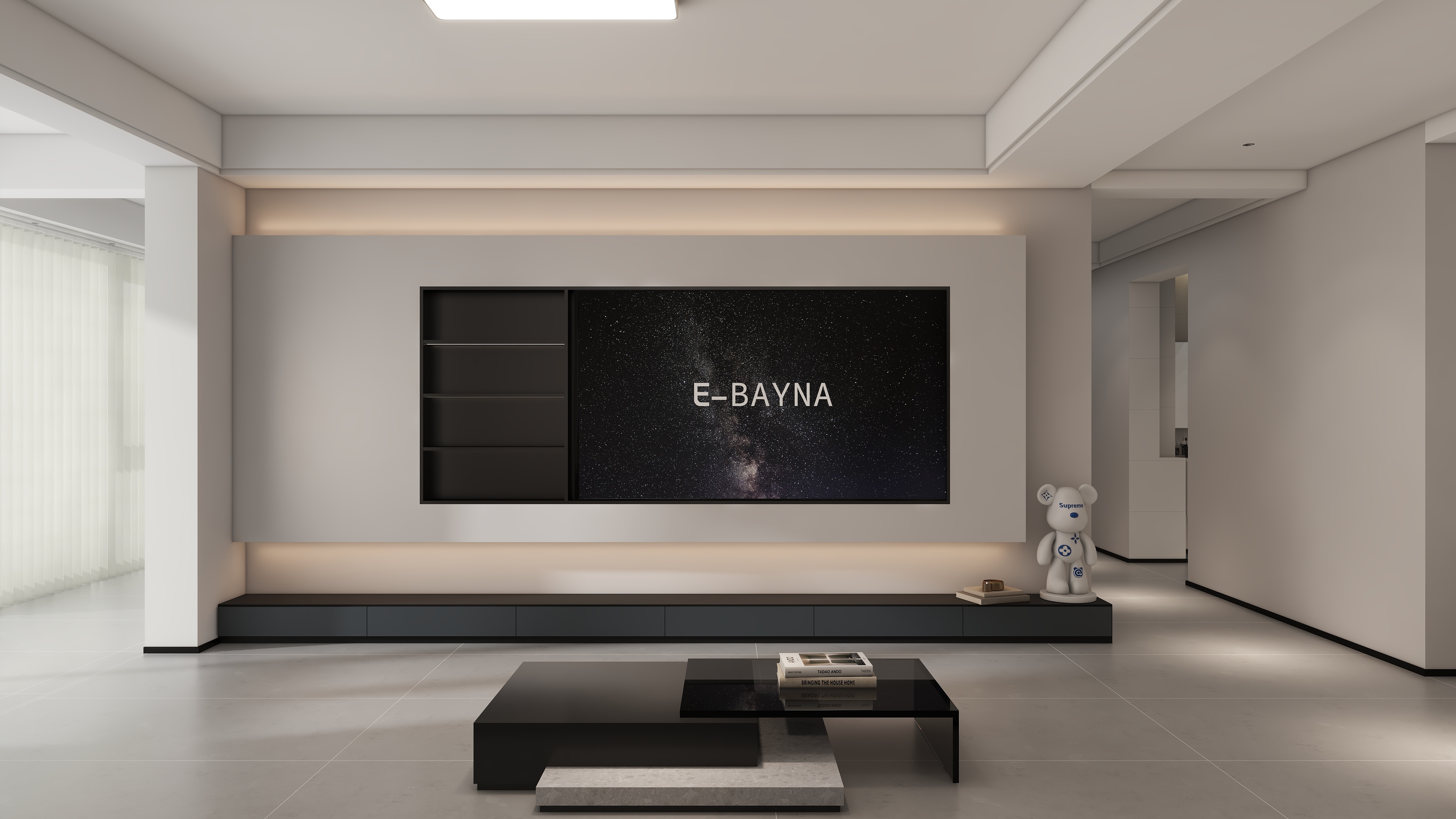 小胡设计-大地凤凰城现代简约131㎡2室-装修设计方案