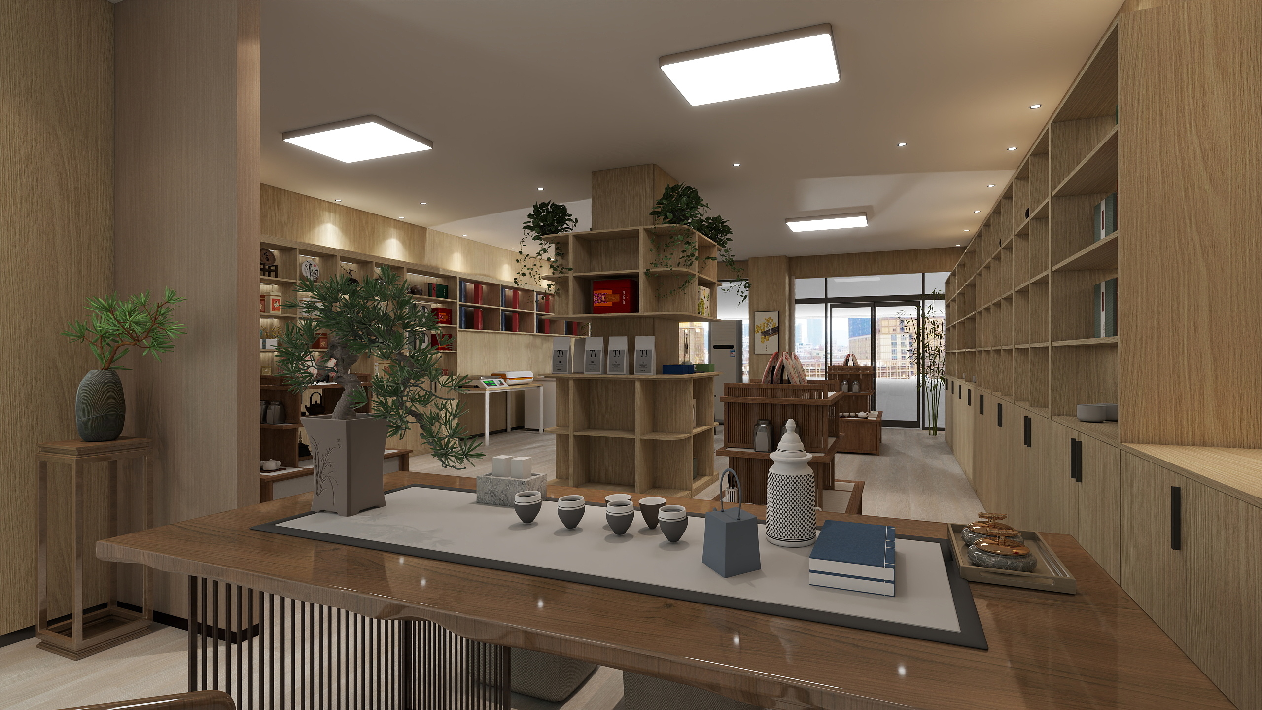 语过添情ixAK-光山--茶叶店-装修设计方案