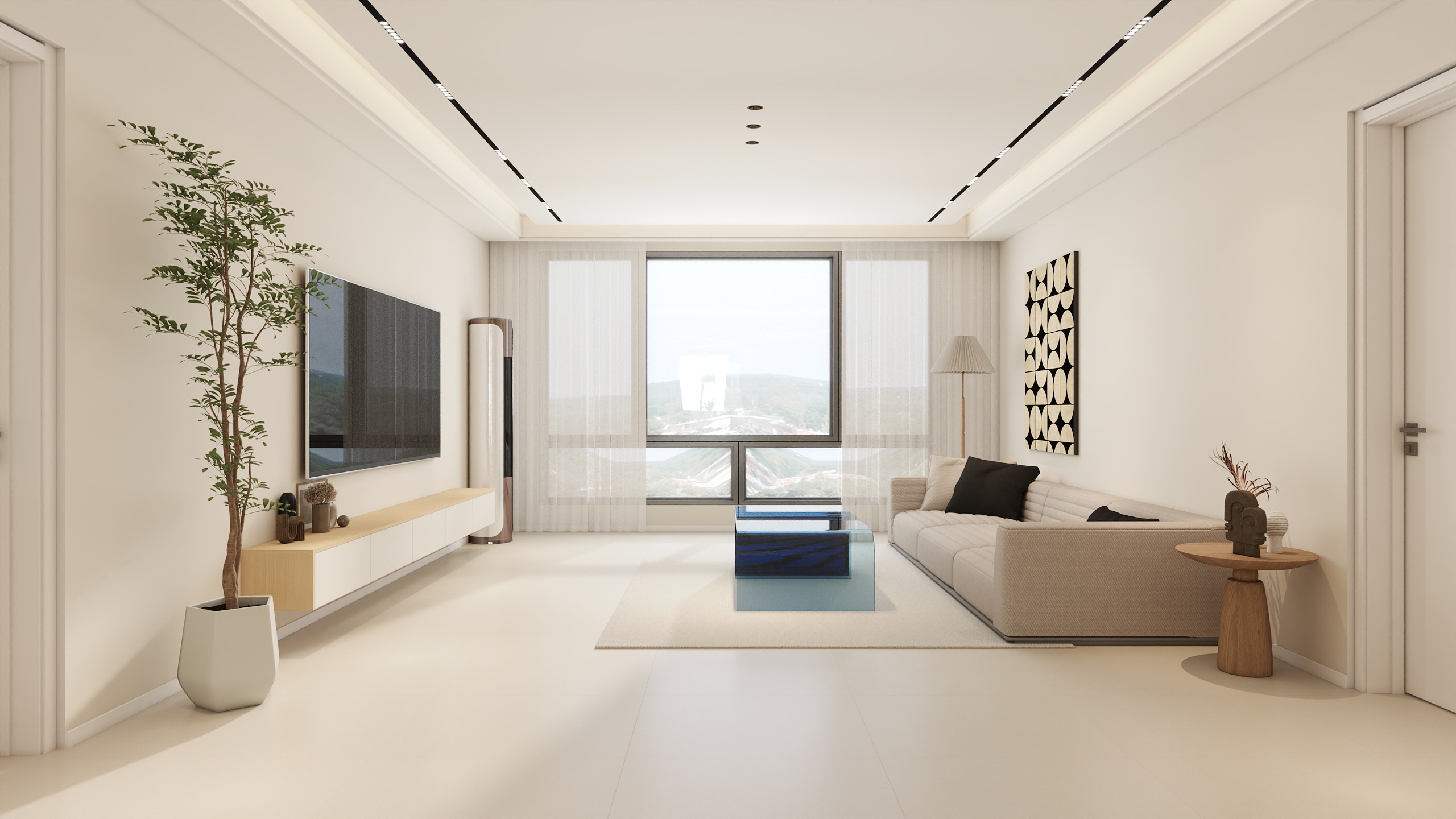 1K也用券-【卓艺定制】鲁北.水墨蓝天-装修设计方案