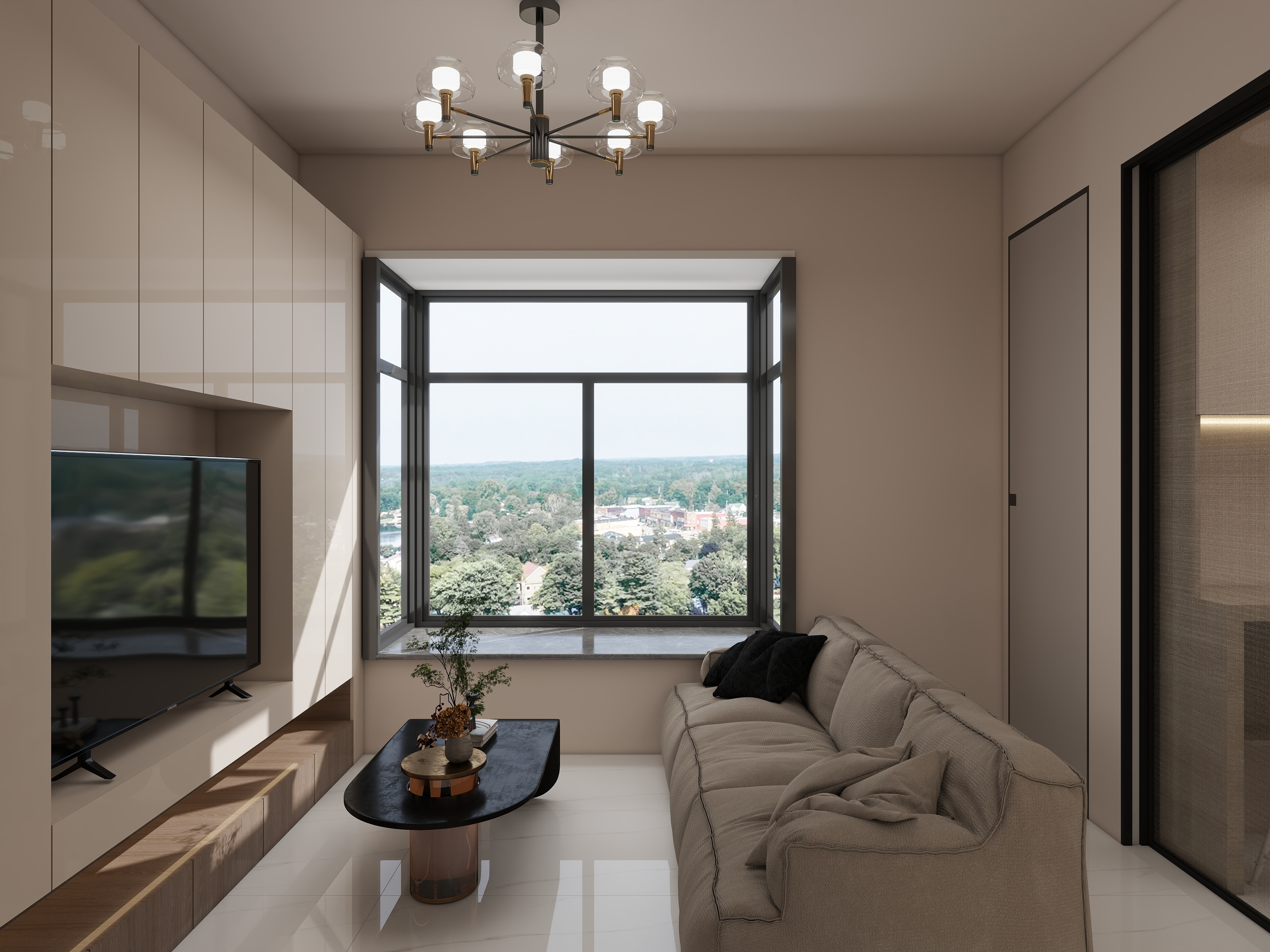 刘振宇slime-蓝润棠湖春天56㎡3室-装修设计方案