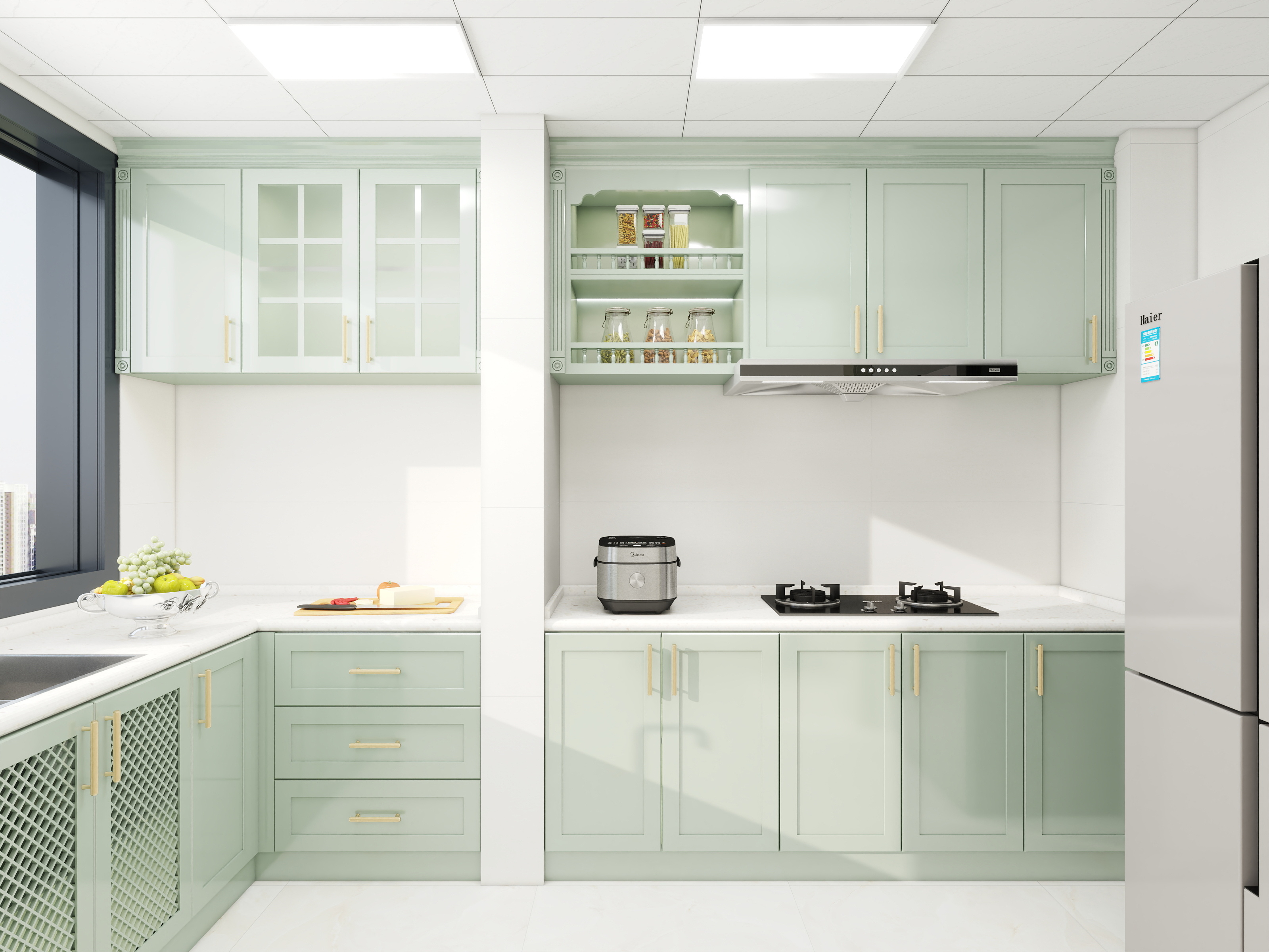 书凡设计--永和装饰-简欧125㎡3室装修效果图