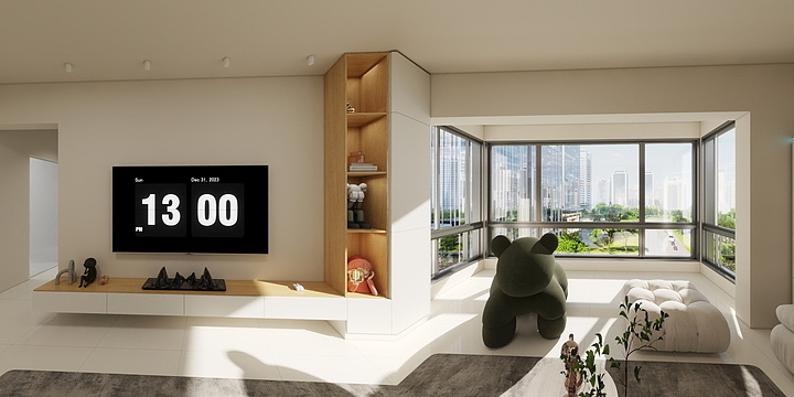 三叠纪装饰-135㎡3室-装修设计方案