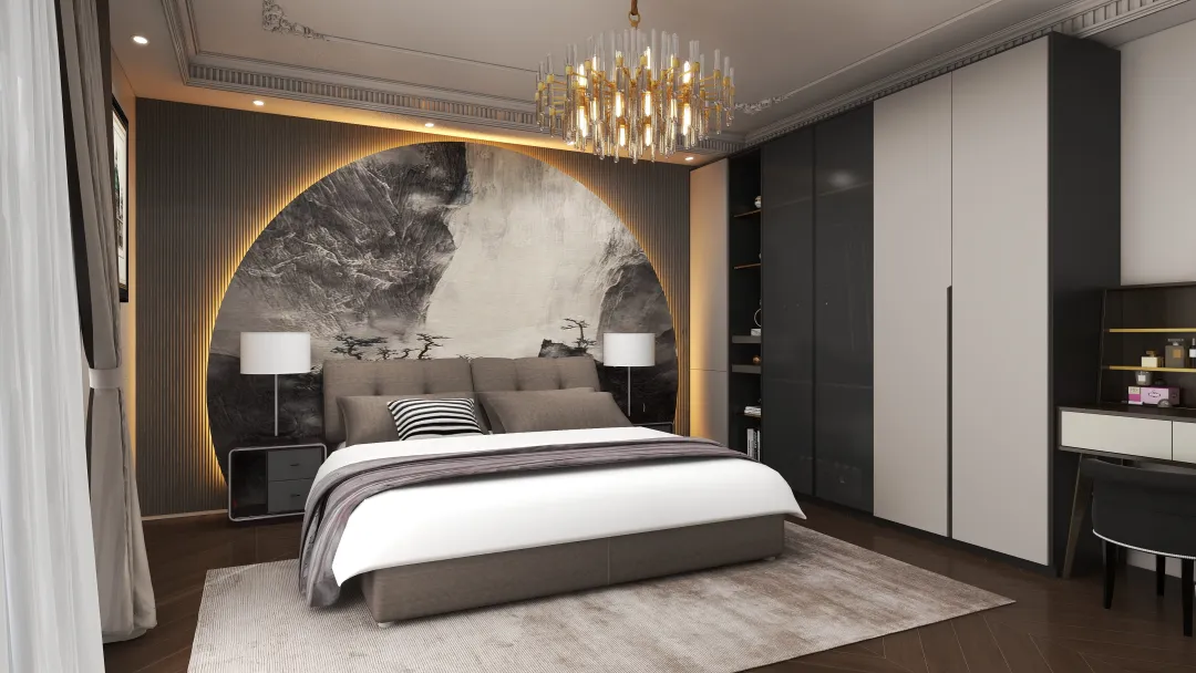 A.M Architecture的装修设计方案:NeoClassic Bedroom Design