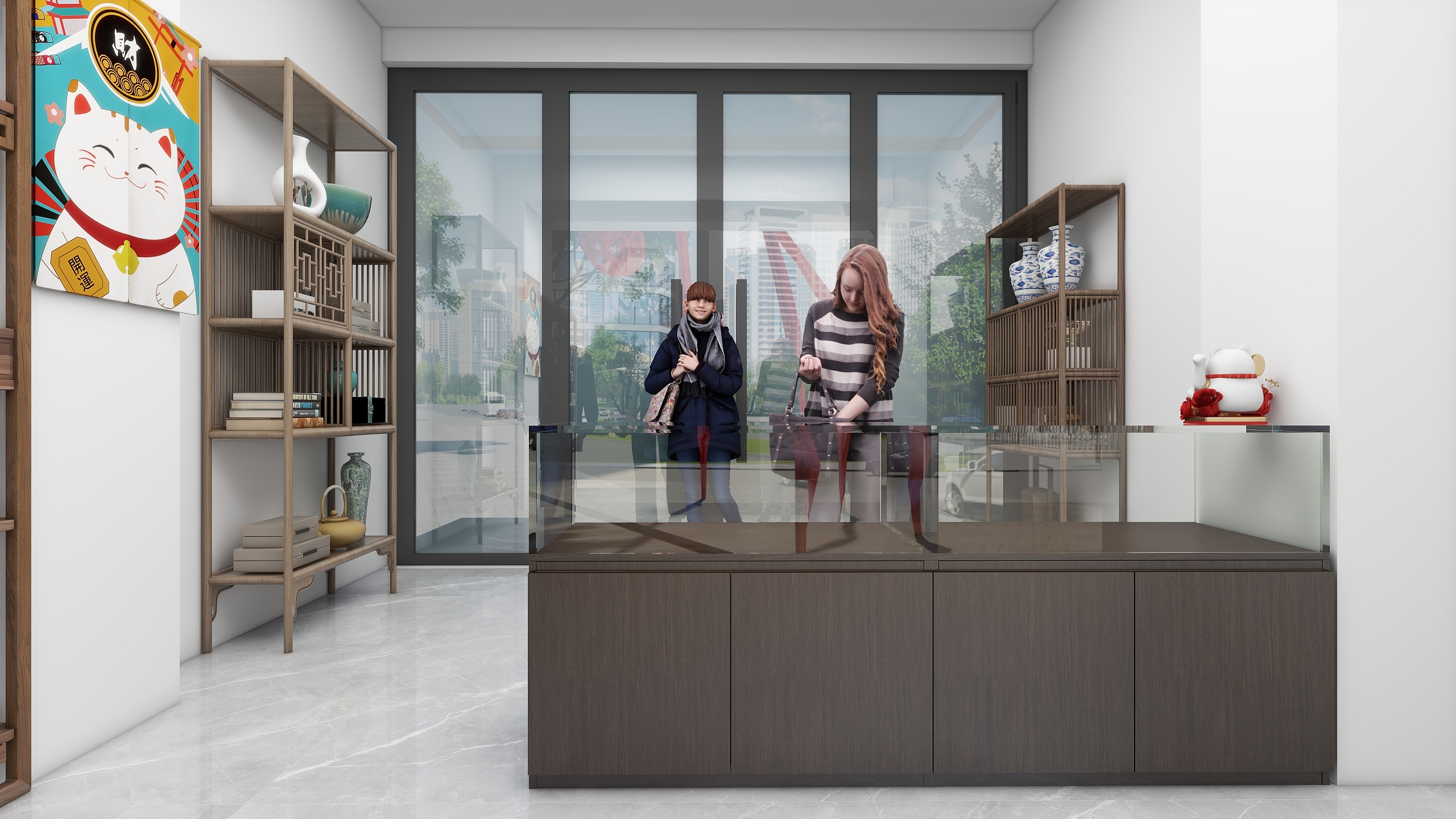 全案设计李辉-汽配城珠宝店-装修设计方案